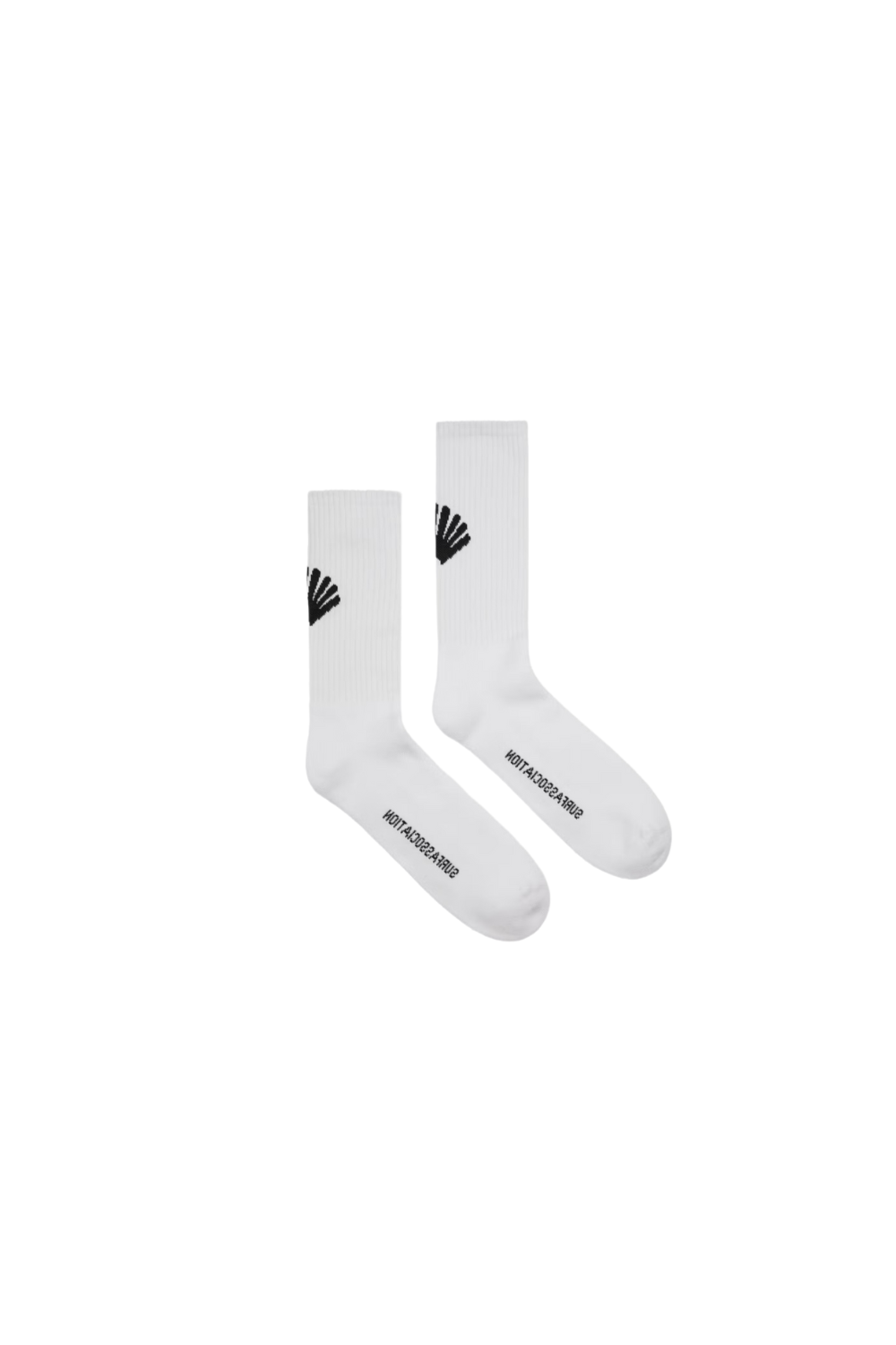 New Amsterdam logo socks in white.