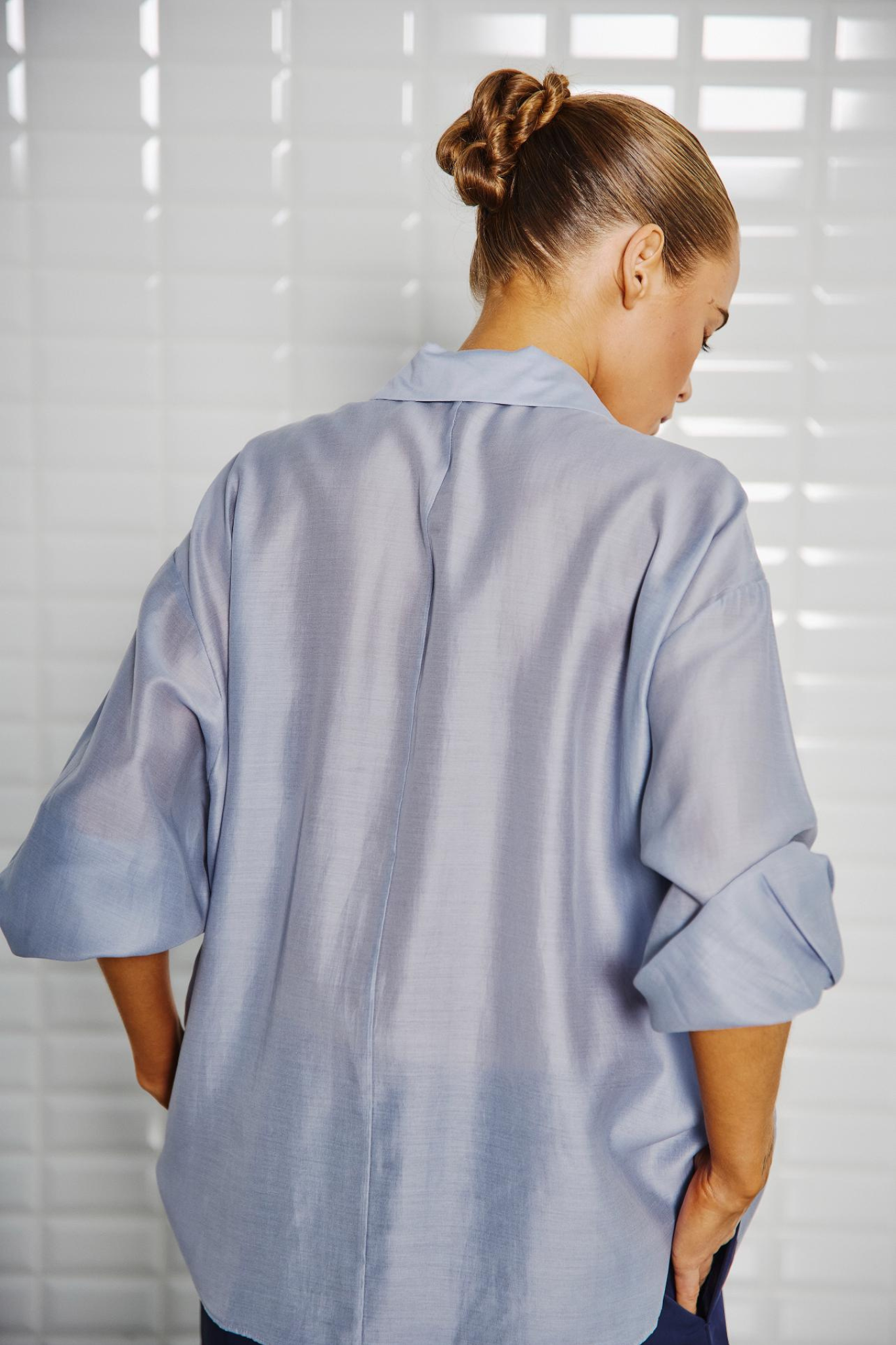 LENNON LS SHIRT - PACIFIC BLUE