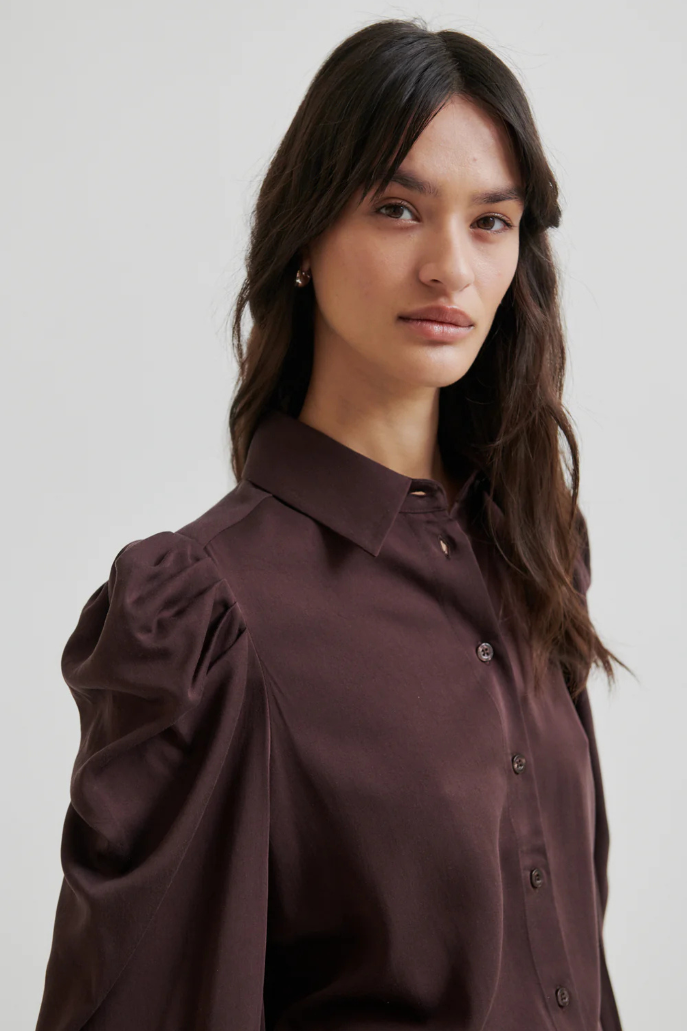 SAMANTA SHIRT - CHOCOLATE PLUM