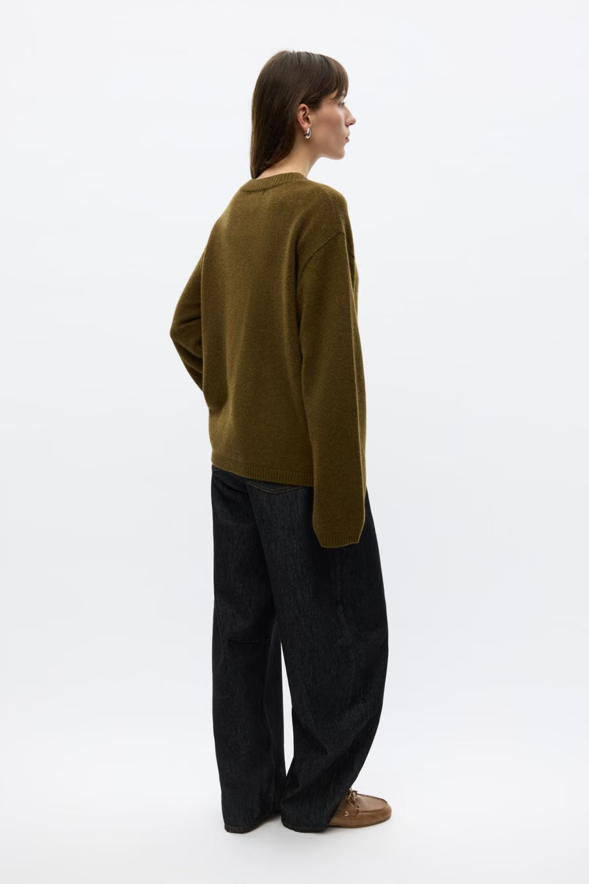 ELISE LS CARDIGAN - DARK OLIVE