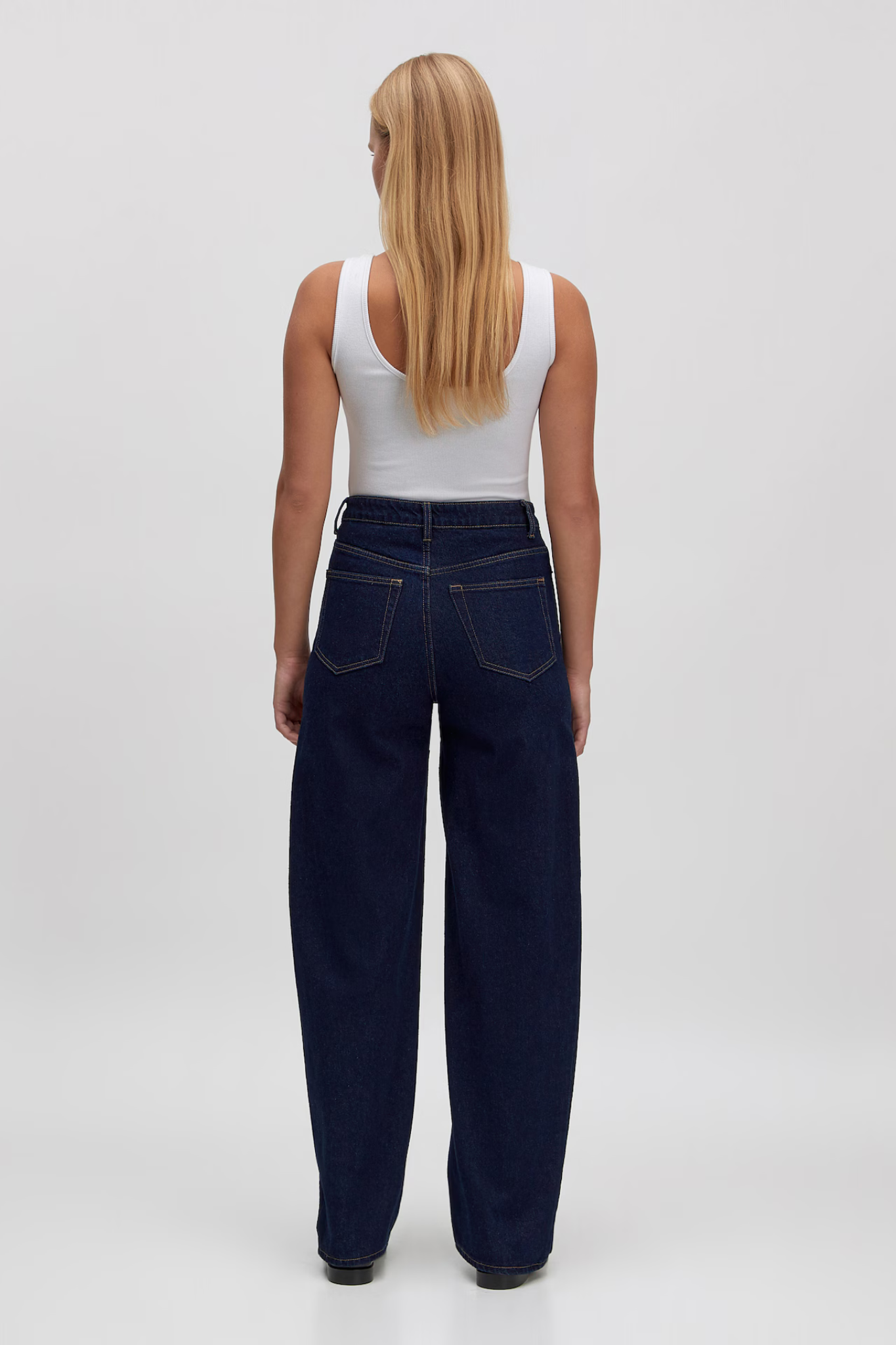 THEODORA DENIM PANTS - DARK BLUE