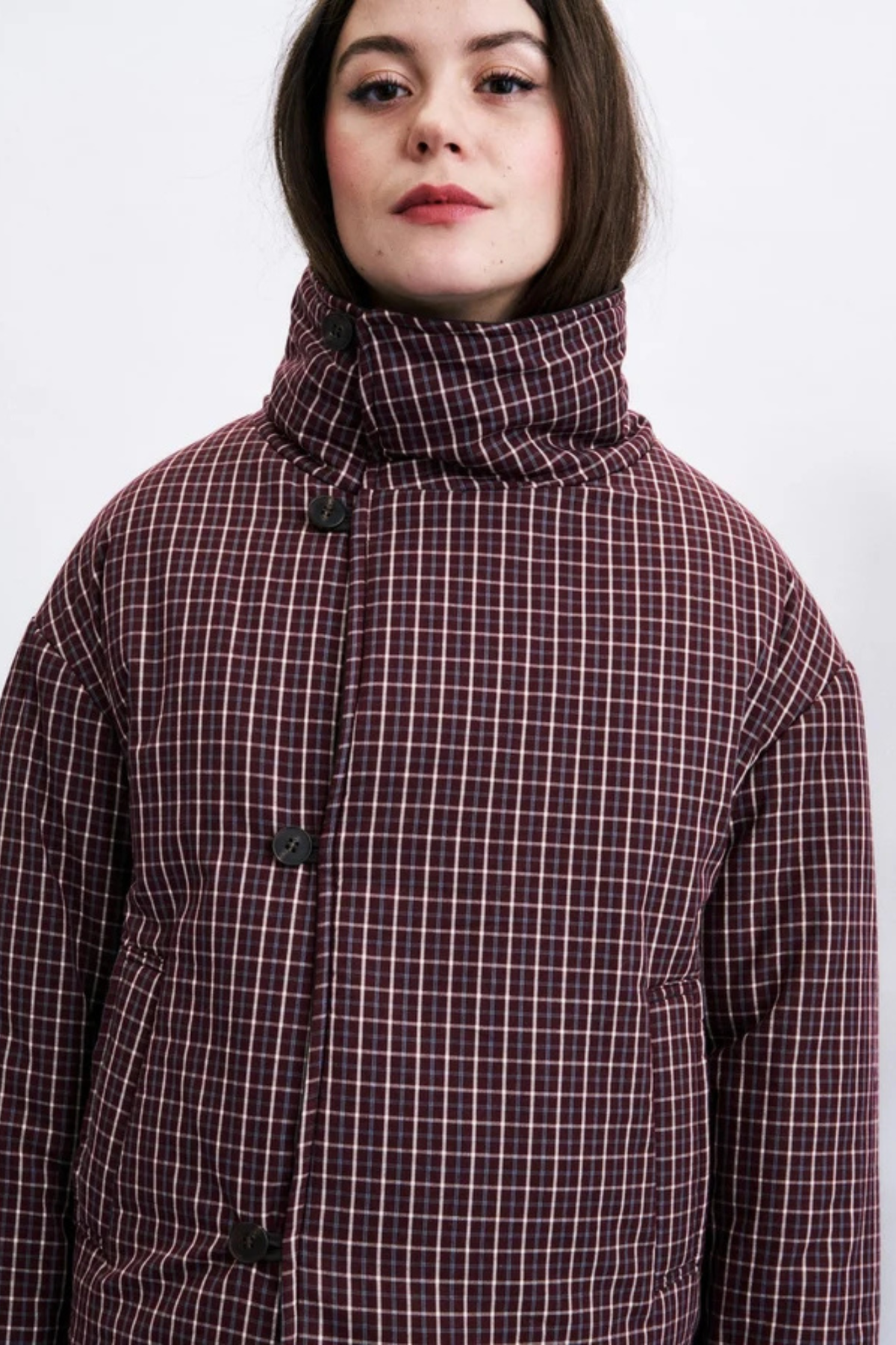 GIONA PUFFER JACKET - CHOCOLAT