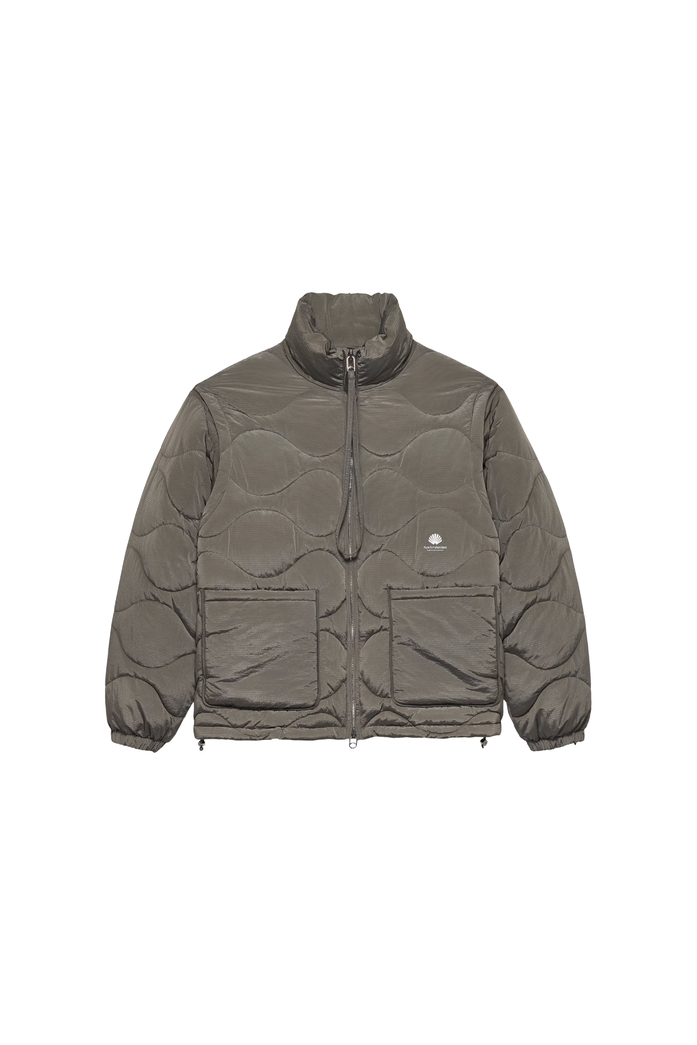 DETACHABLE JACKET - DARK TAUPE