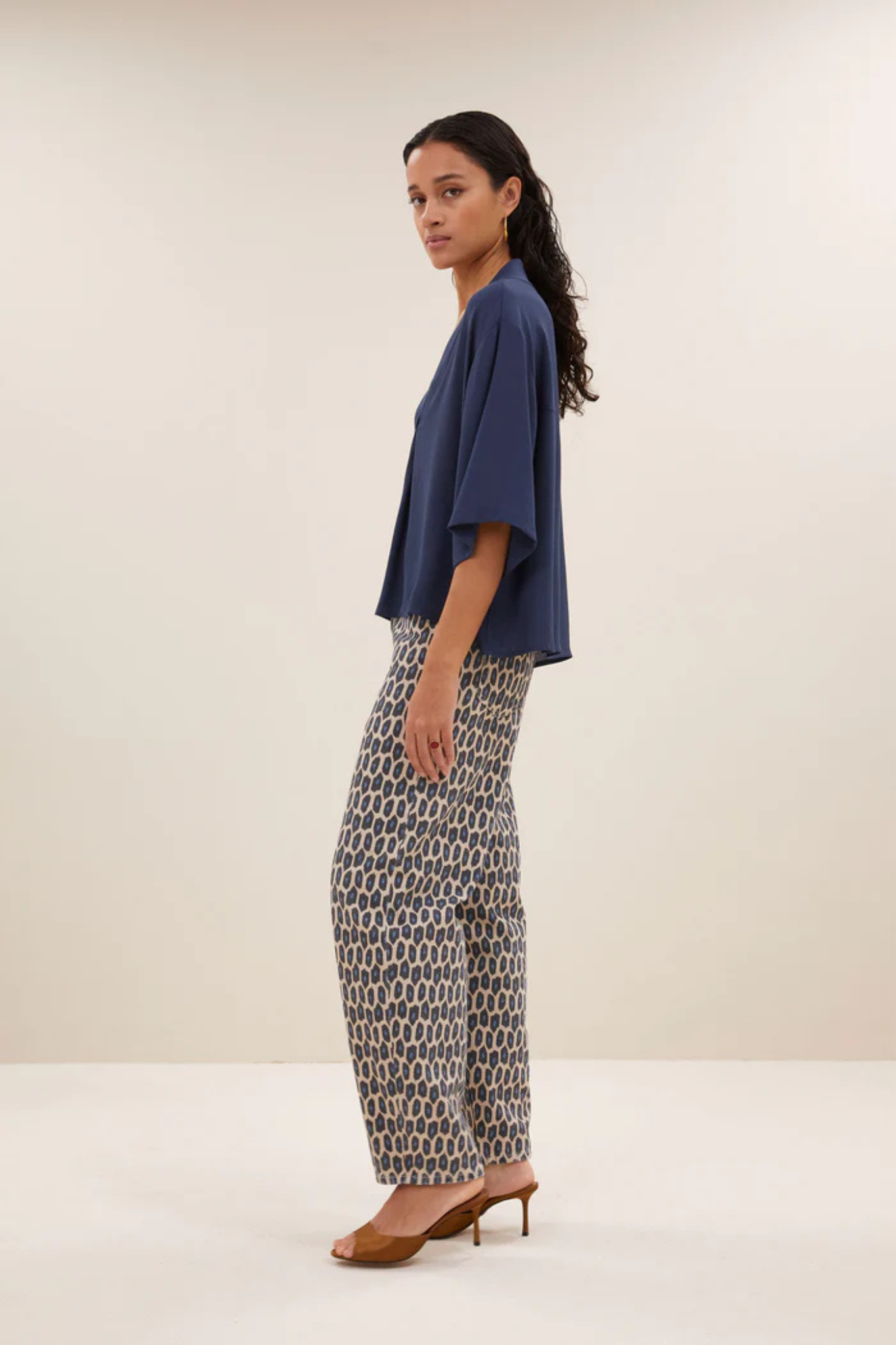 OWEN VISCOSE BLOUSE - WINTER BLUE