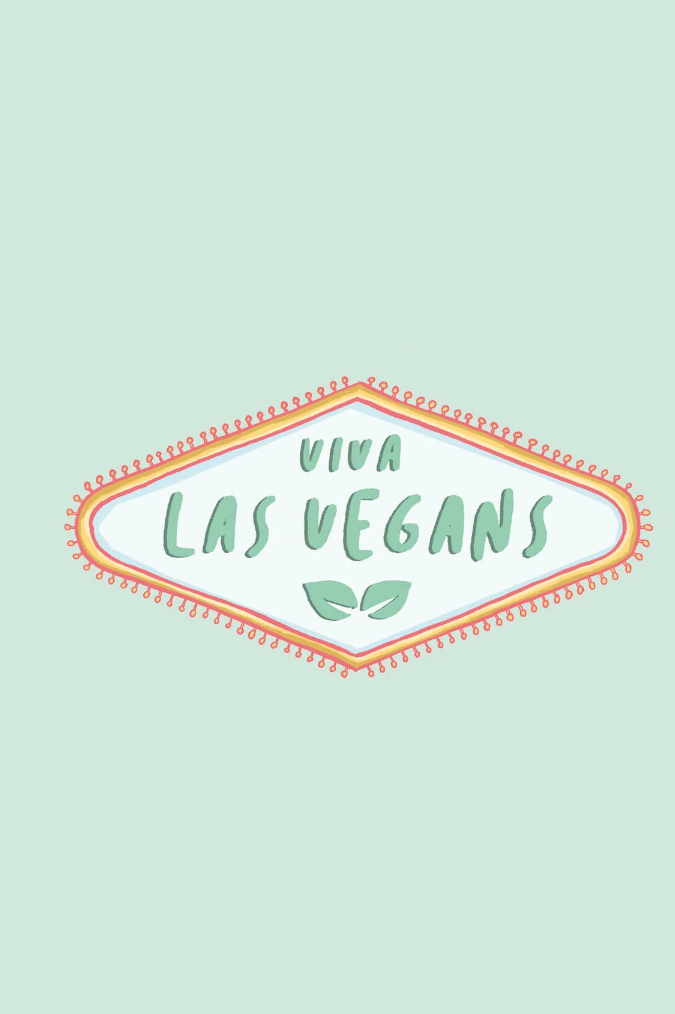 VIVA LAS VEGANS - POSTCARD