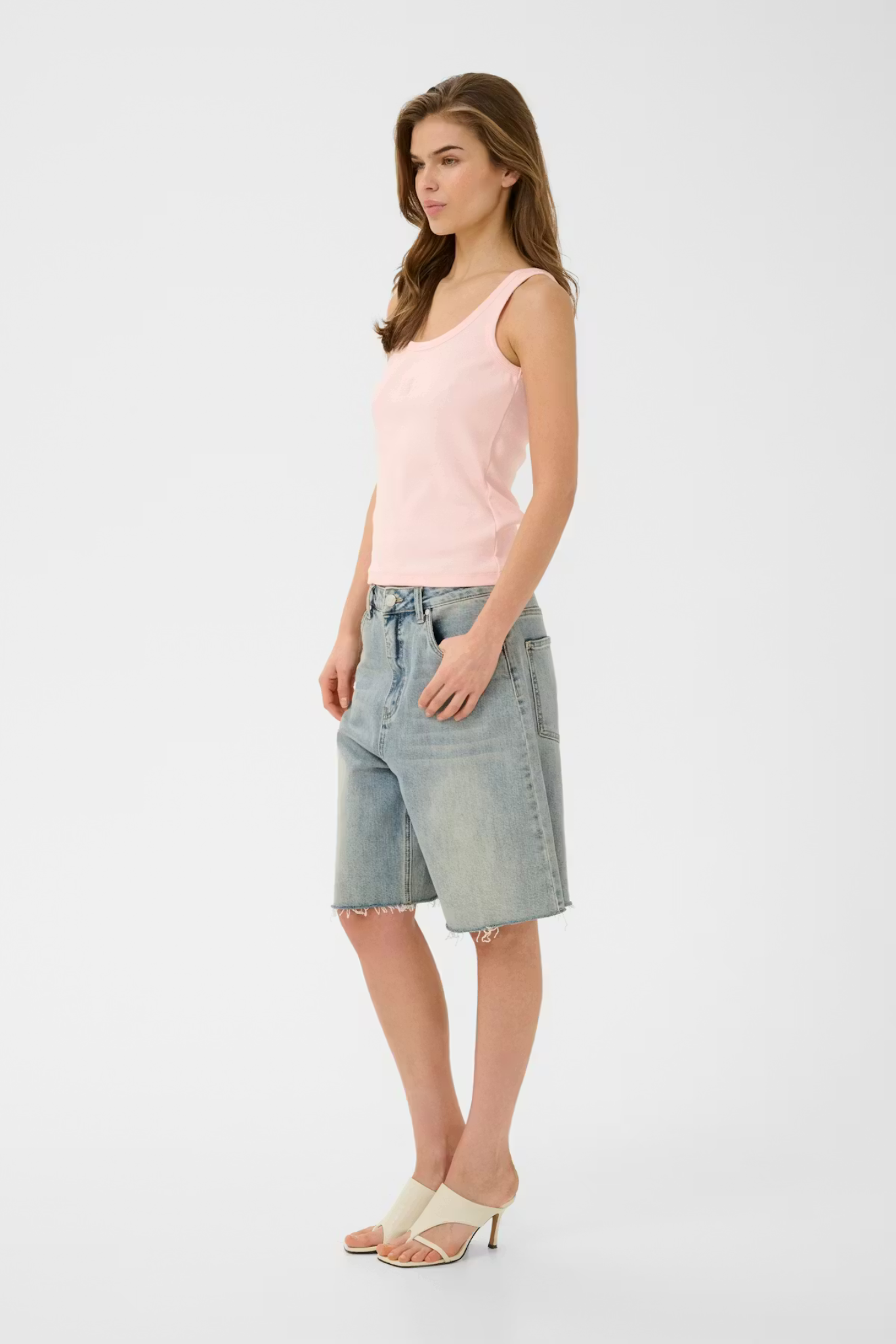 DREW LOG TANK TOP - PINK