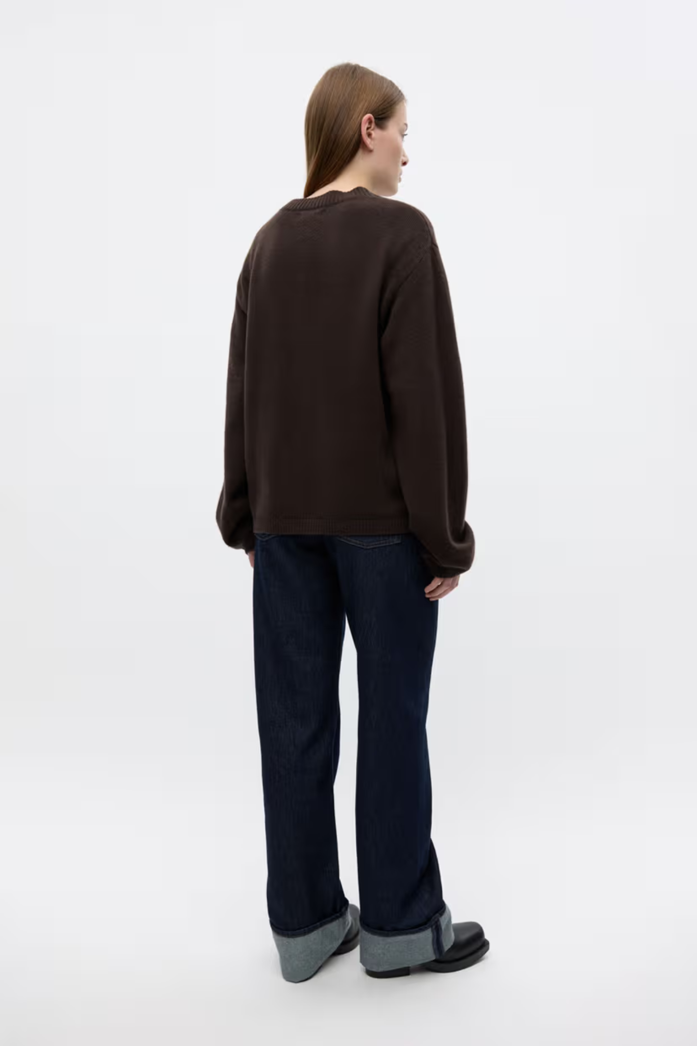 ELISE LS CARDIGAN - CHOCOLATE TORTE