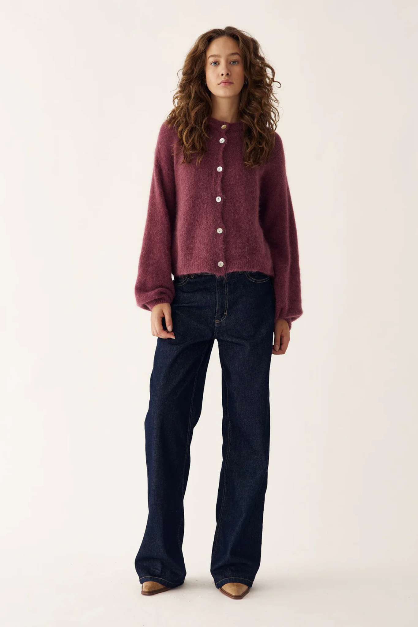 KAE KNIT CARDIGAN - RUST