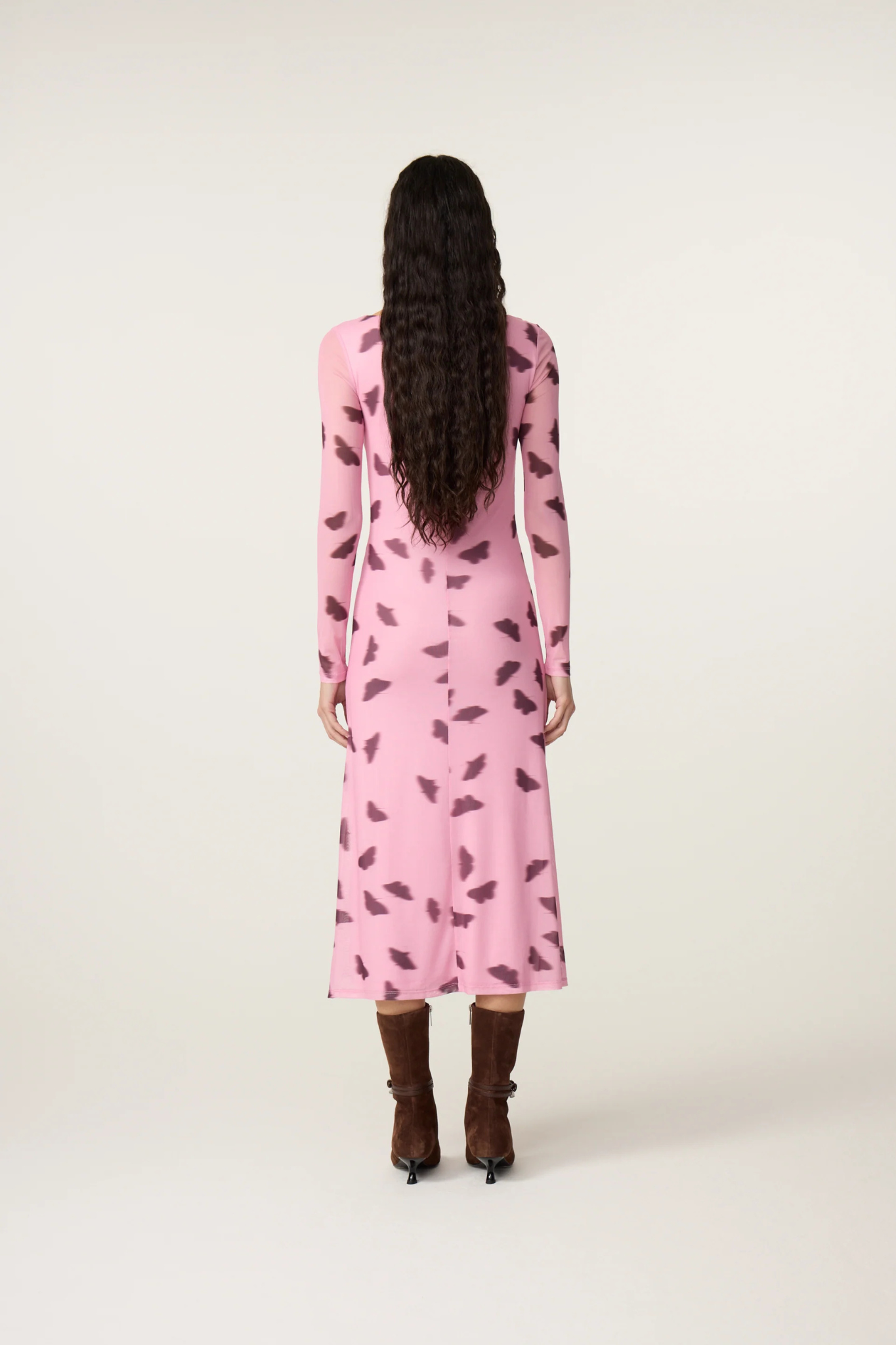 LILEA DRESS - PINK BROWN
