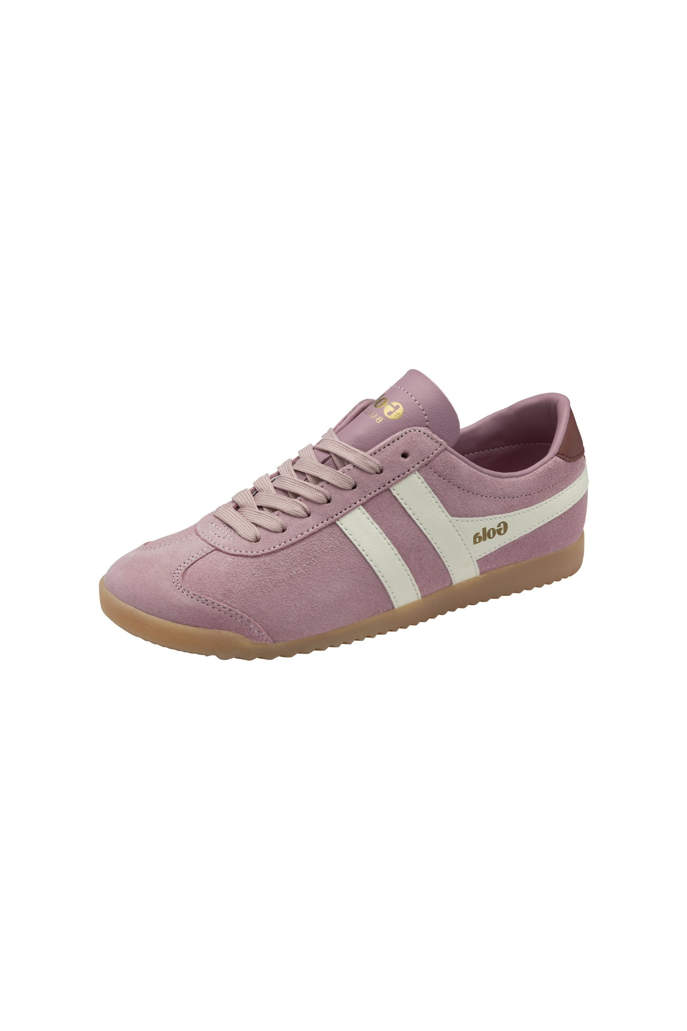 GOLA BULLET SUEDE - CANDY/OFF WHITE/PALE GUM. Side view