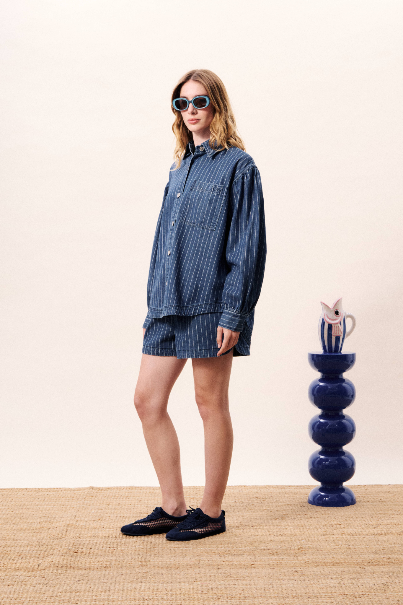 FIDELIA SHIRT - BLUE JEAN