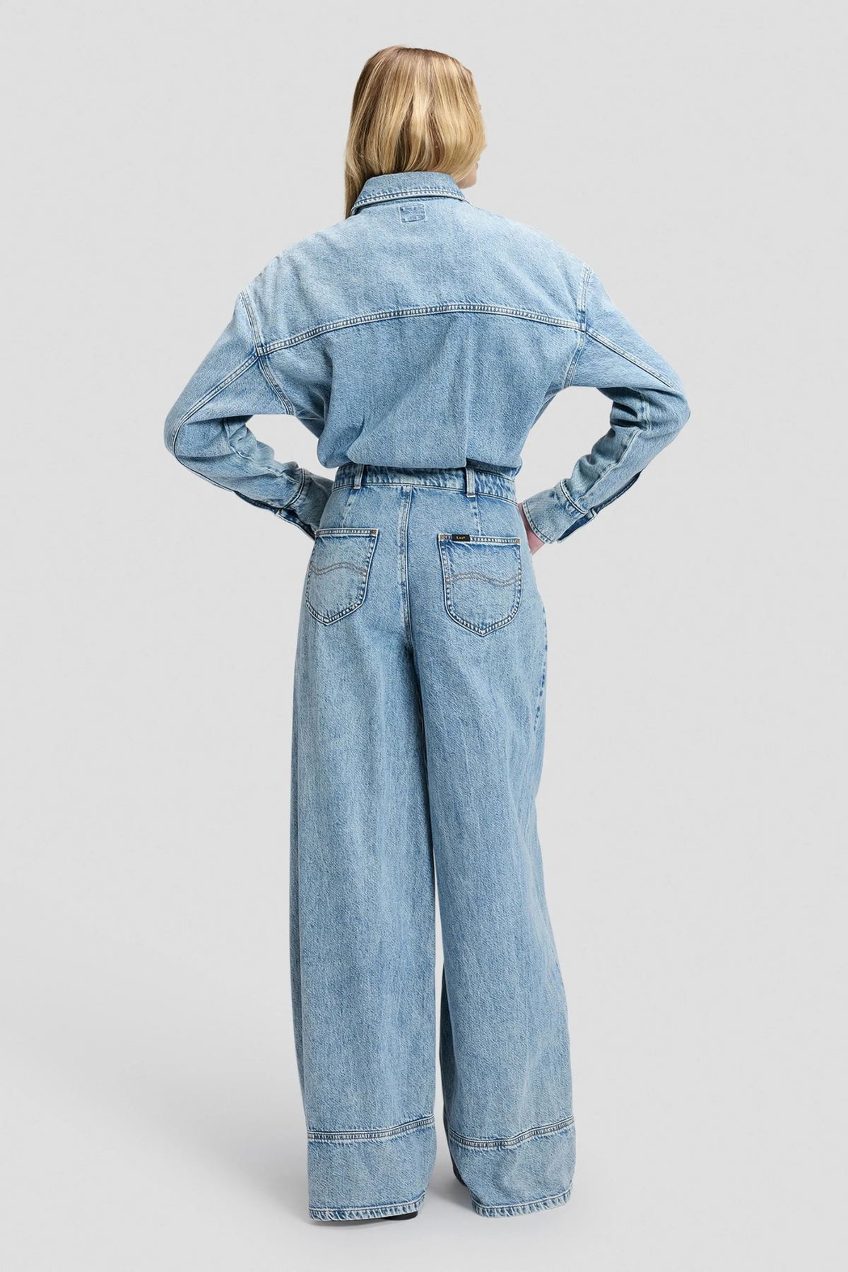 LS JUMPSUIT - DENIM BLUE