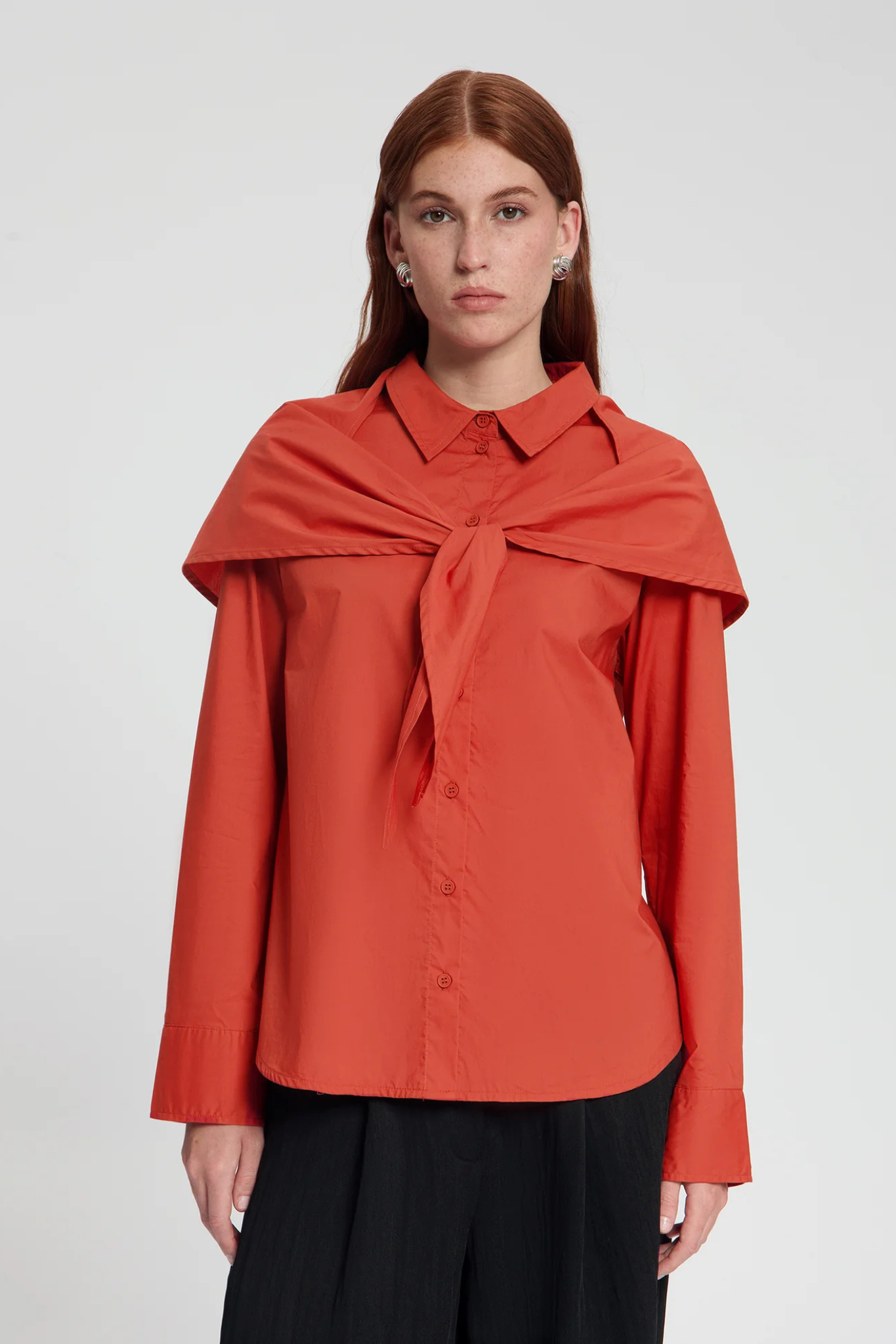 GRACE BLOUSE - DARK ORANGE