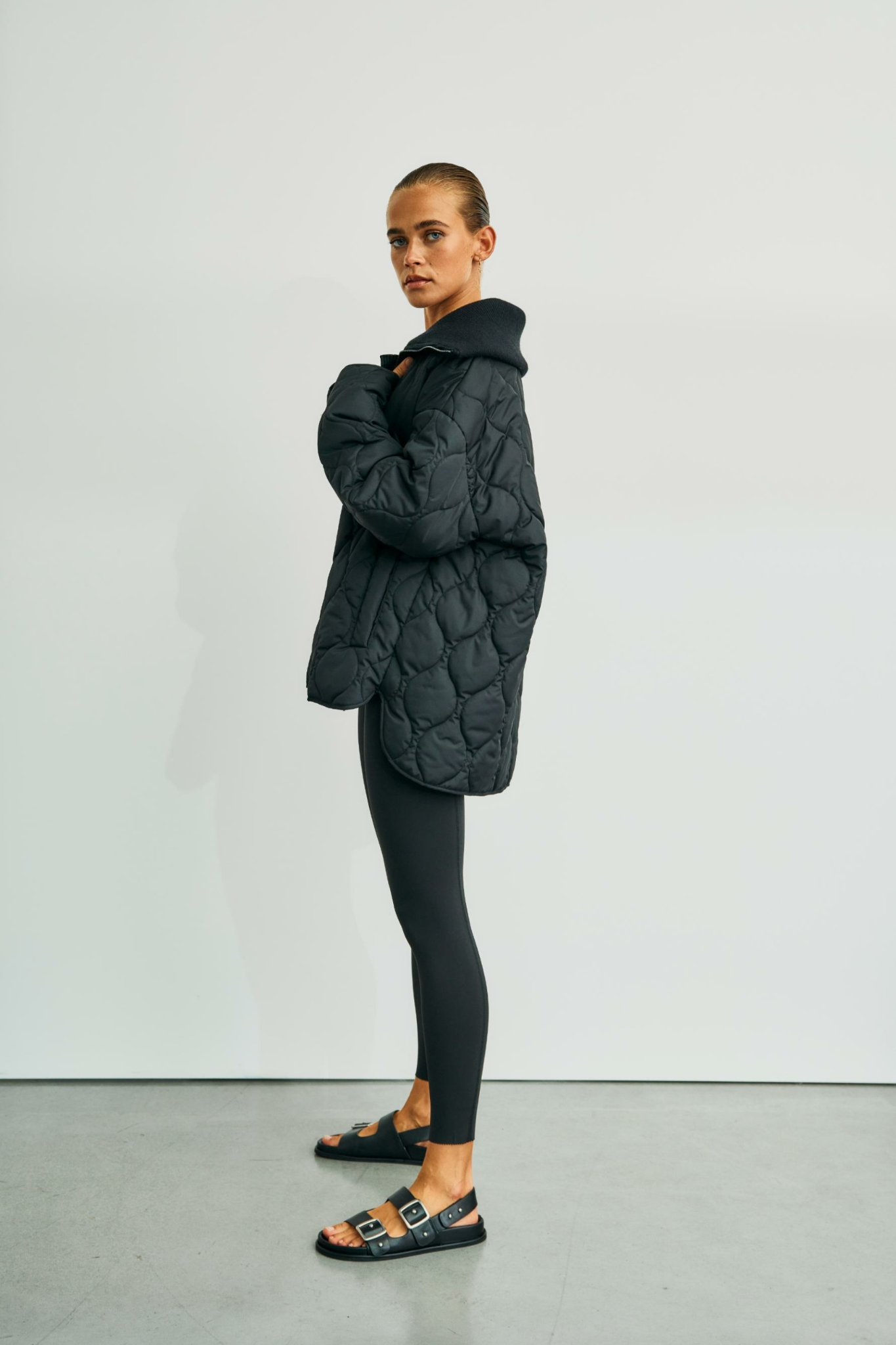 TRIBECCA QUILTED JACKET - BLACK