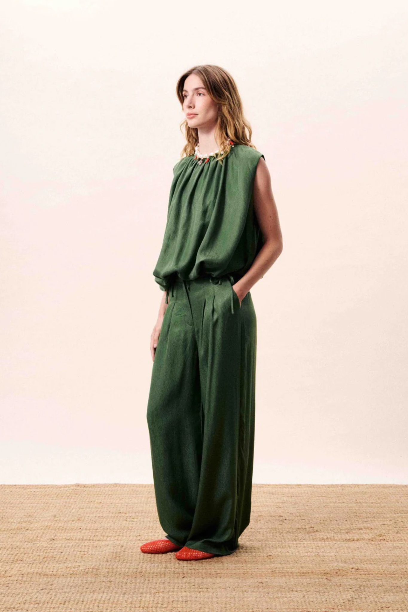 LUCINA PANTS - GREEN