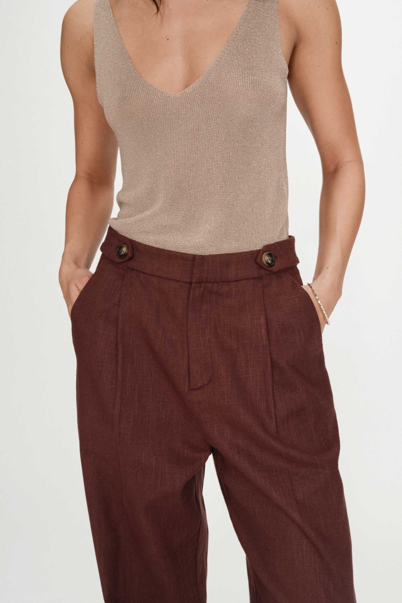 VANELIS PANTS - CHOCOLAT