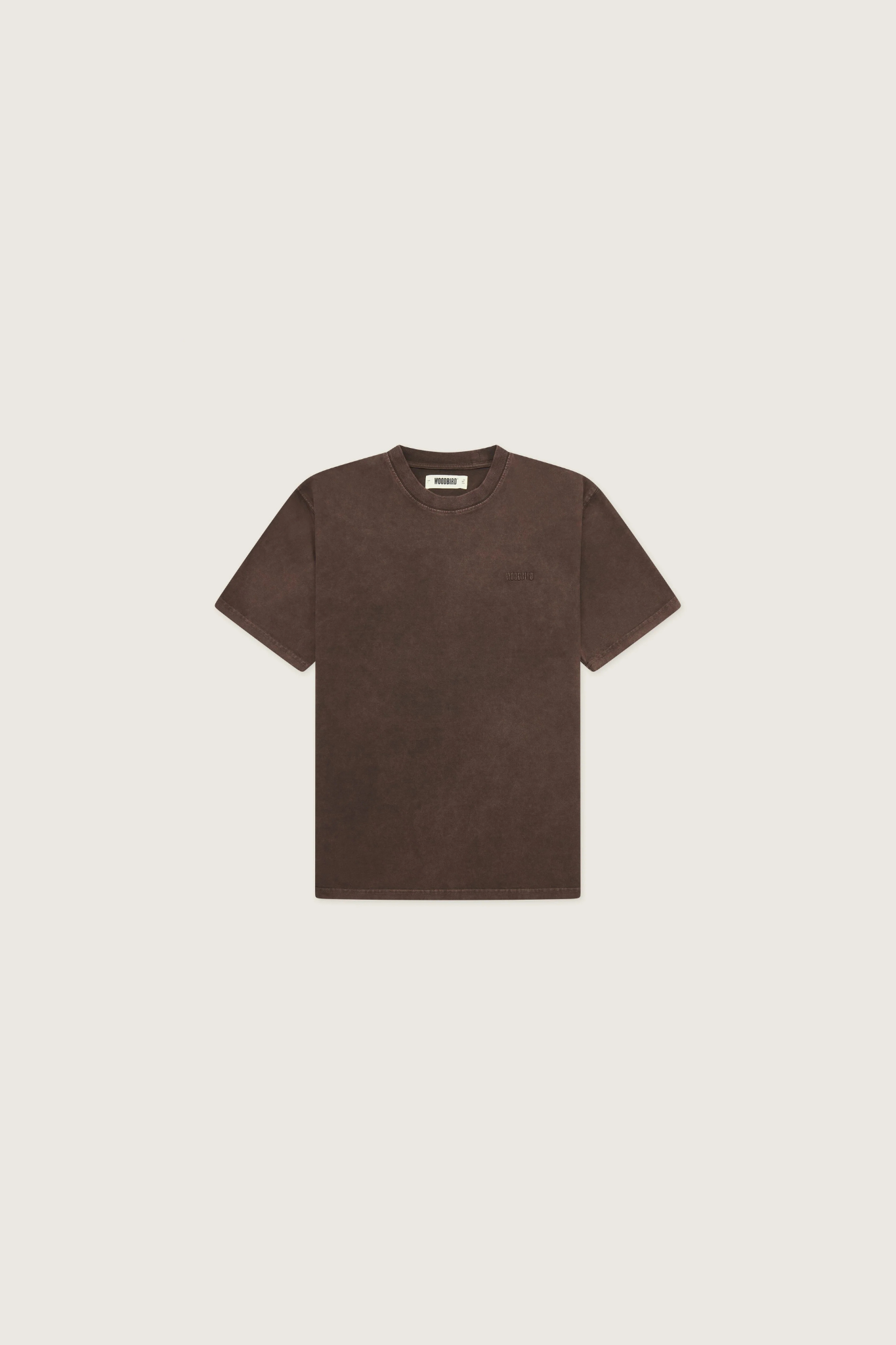 BAINE WASHED T-SHIRT - BROWN