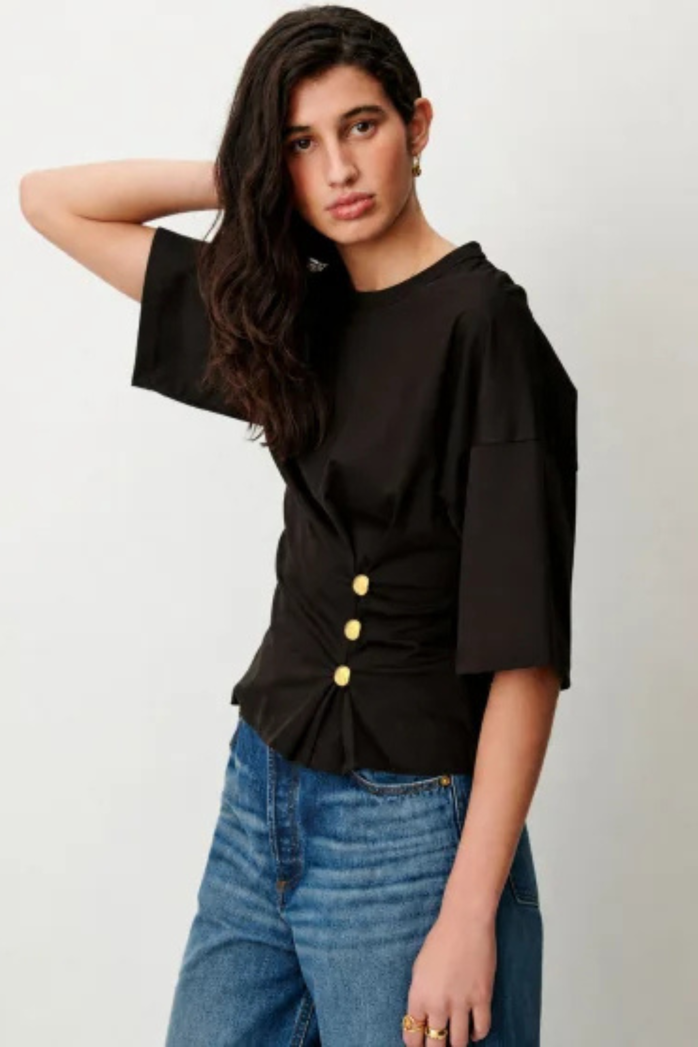 NAKTIS WAIST BUTTONED TOP - OBSCURA