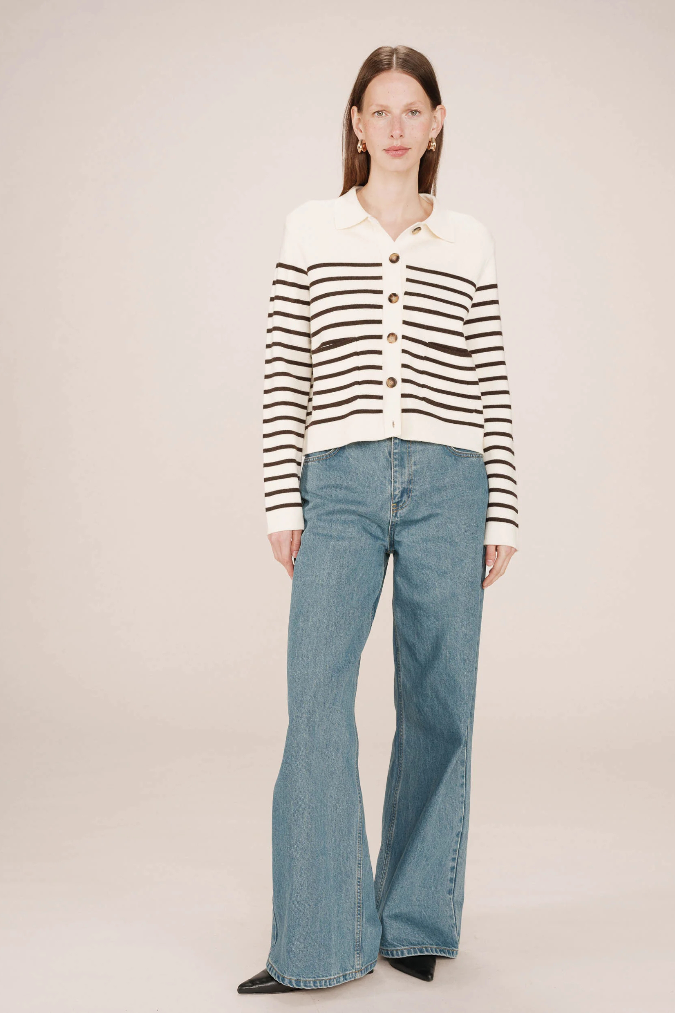 SAILOR CARDIGAN - ECRU