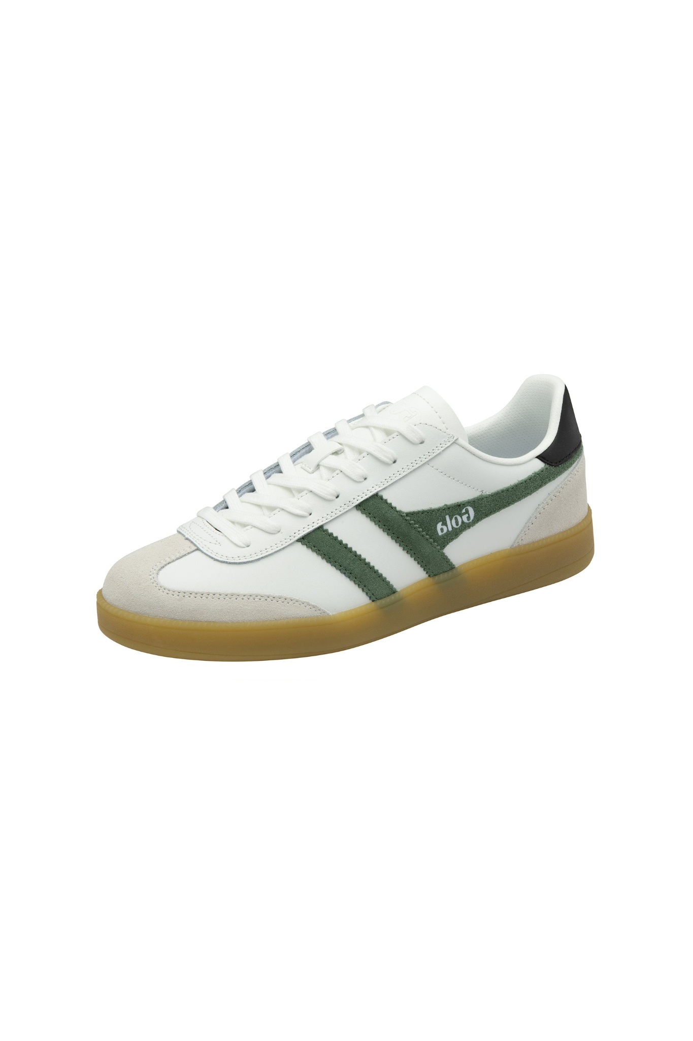 VIPER LEATHER SNEAKERS MEN - WHT/EVERGREEN/BLACK/GUM. Side view