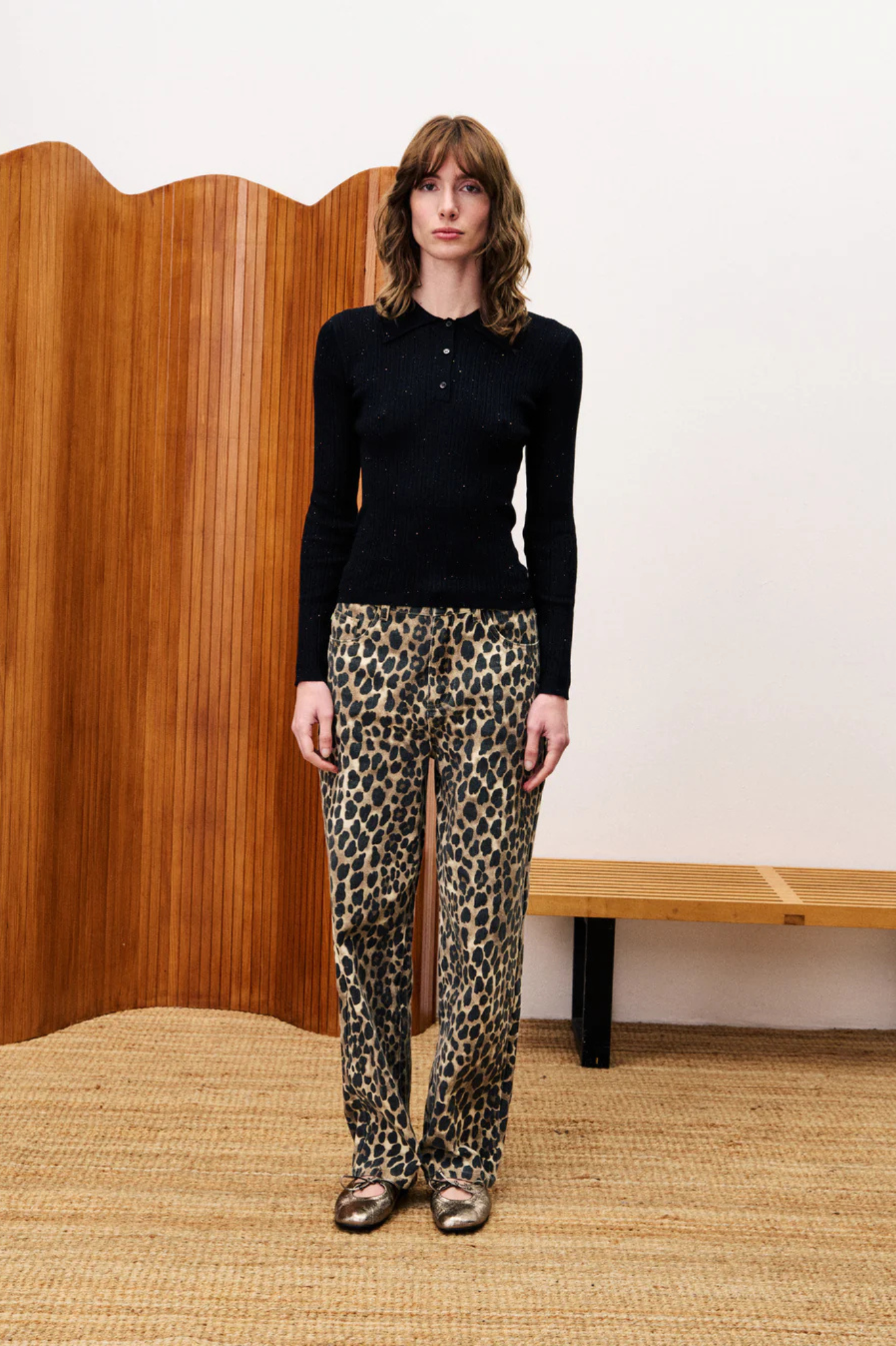 CHARTREUX TOP - BLACK
