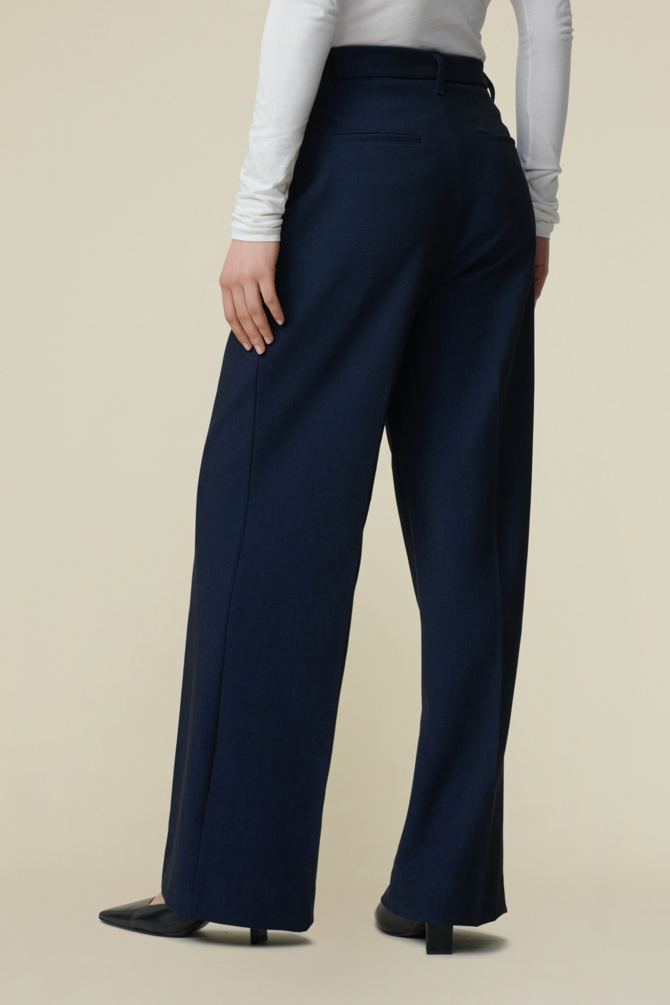 WANDA SUIT PANTS - NAVY