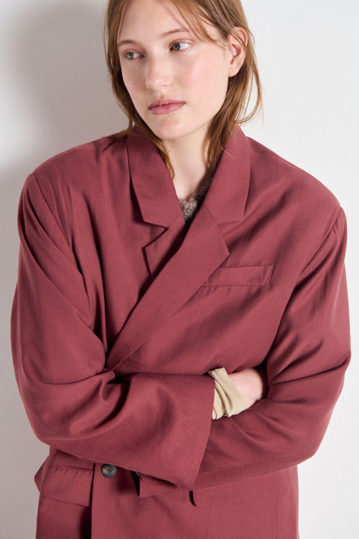 LANOW BLAZER - CHERRY TREE