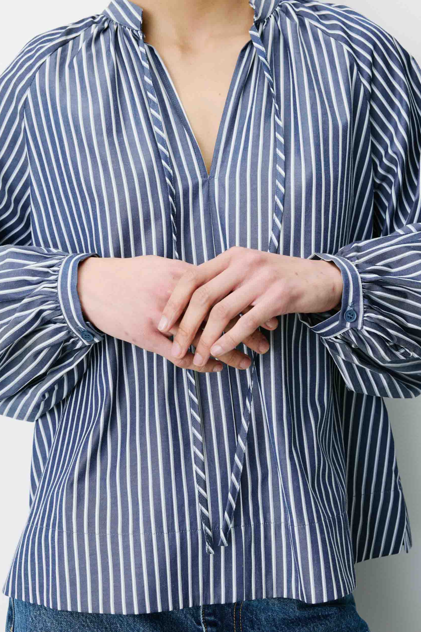 ALBANE BLOUSE - MARINE