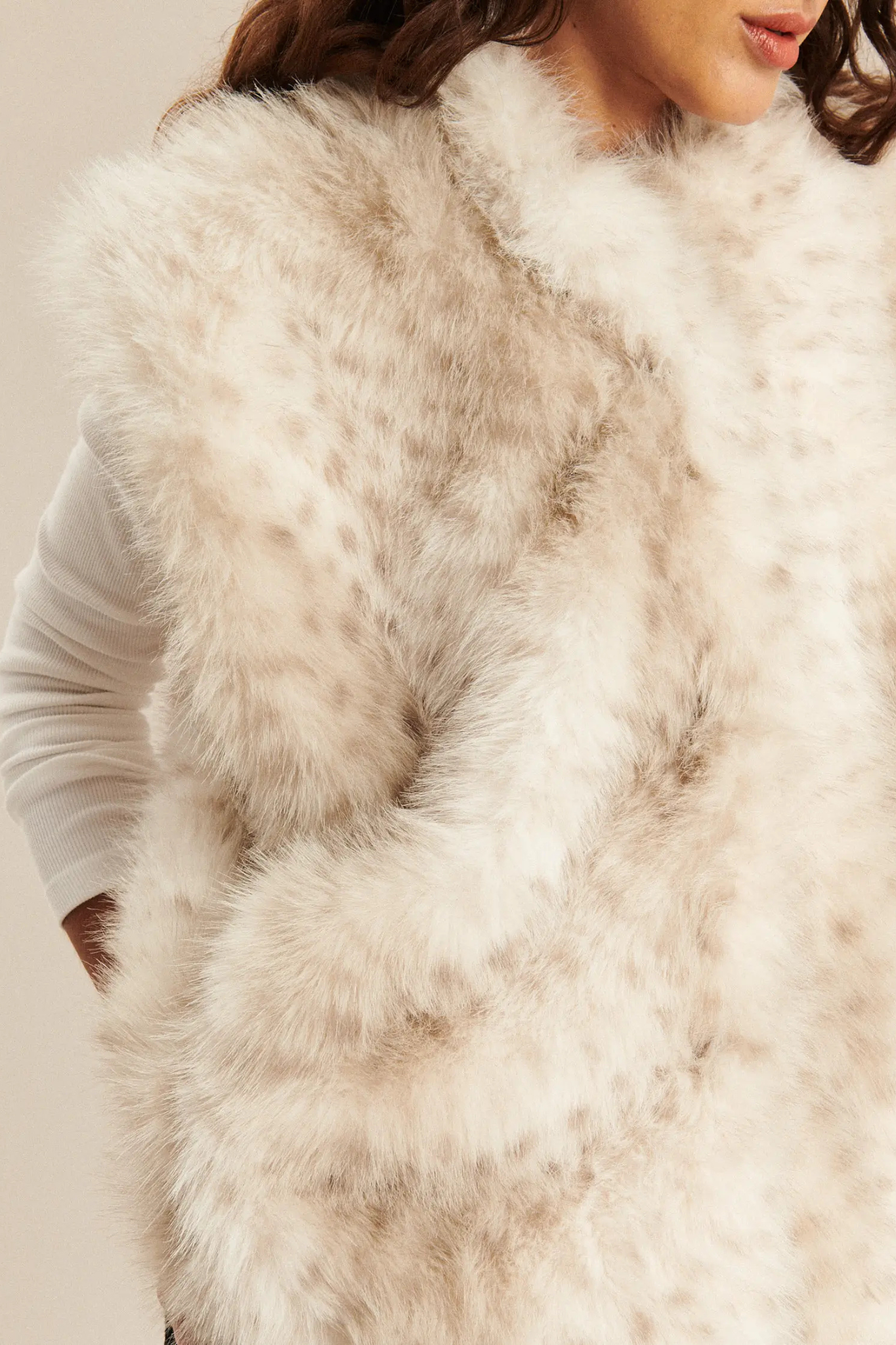 BIANCA MINK VEST - DEER