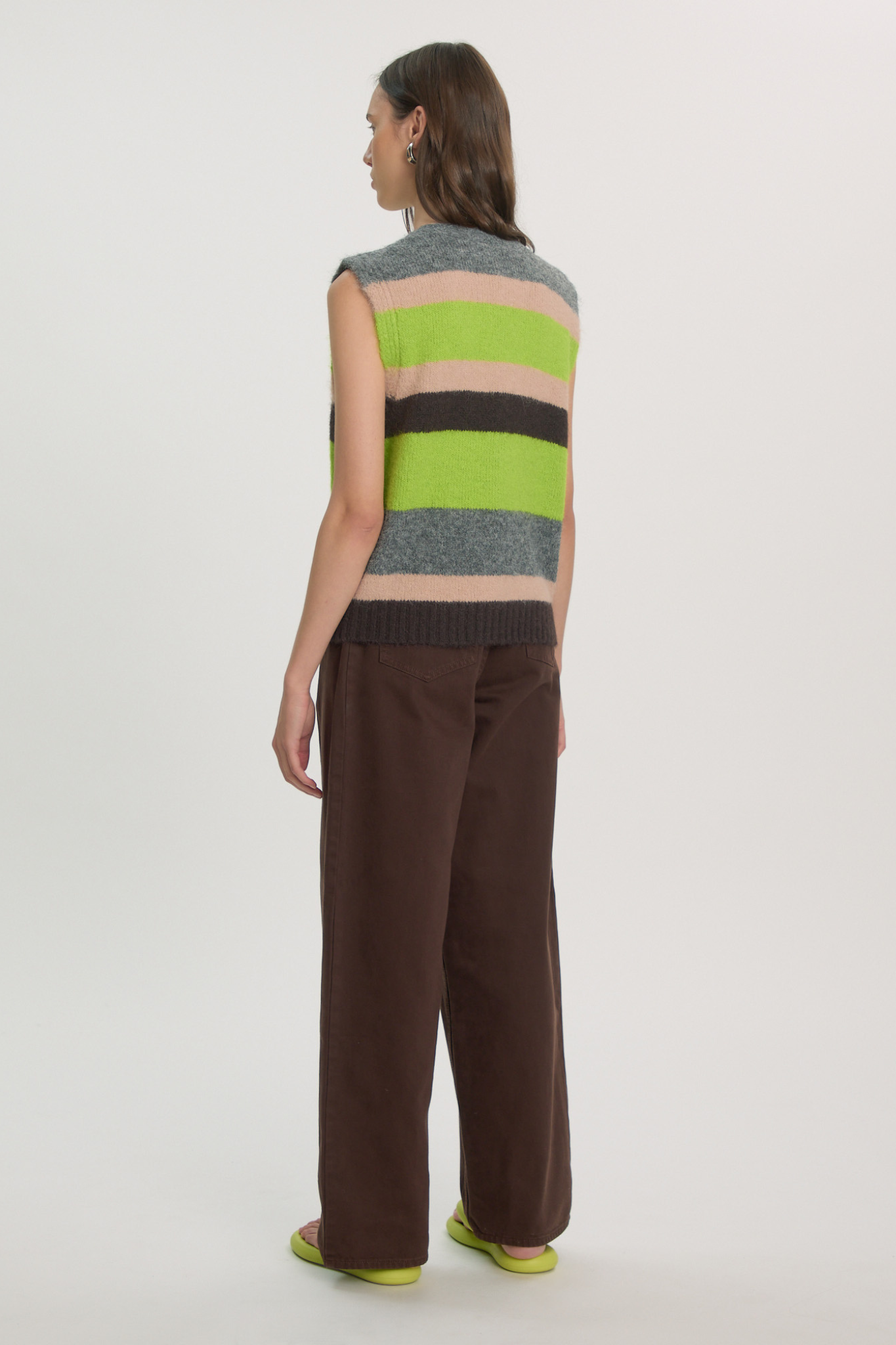 WEDEKE KNIT VEST - MULTI STRIPE