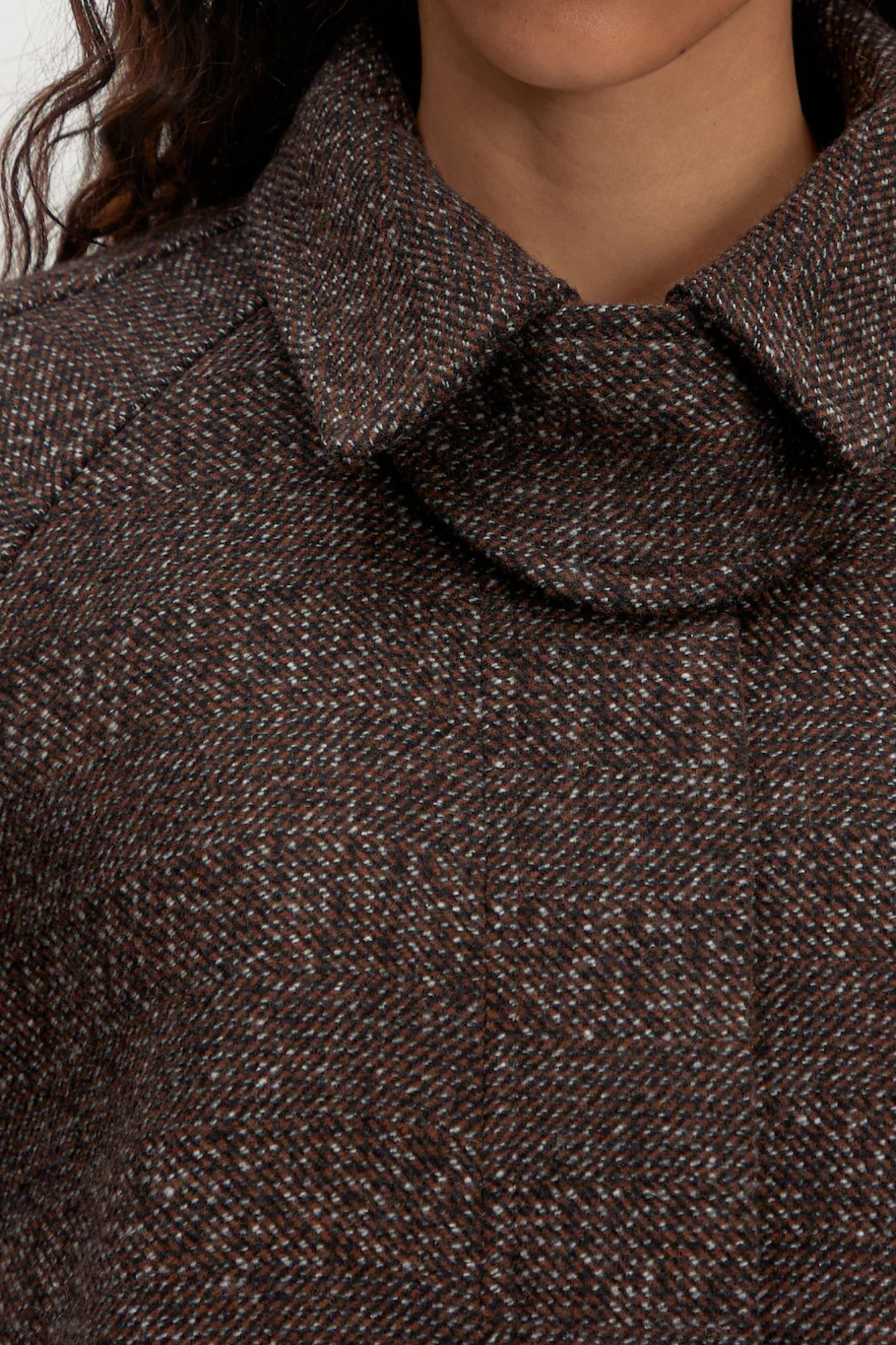 DARLIN WOOL JACKET - BROWN