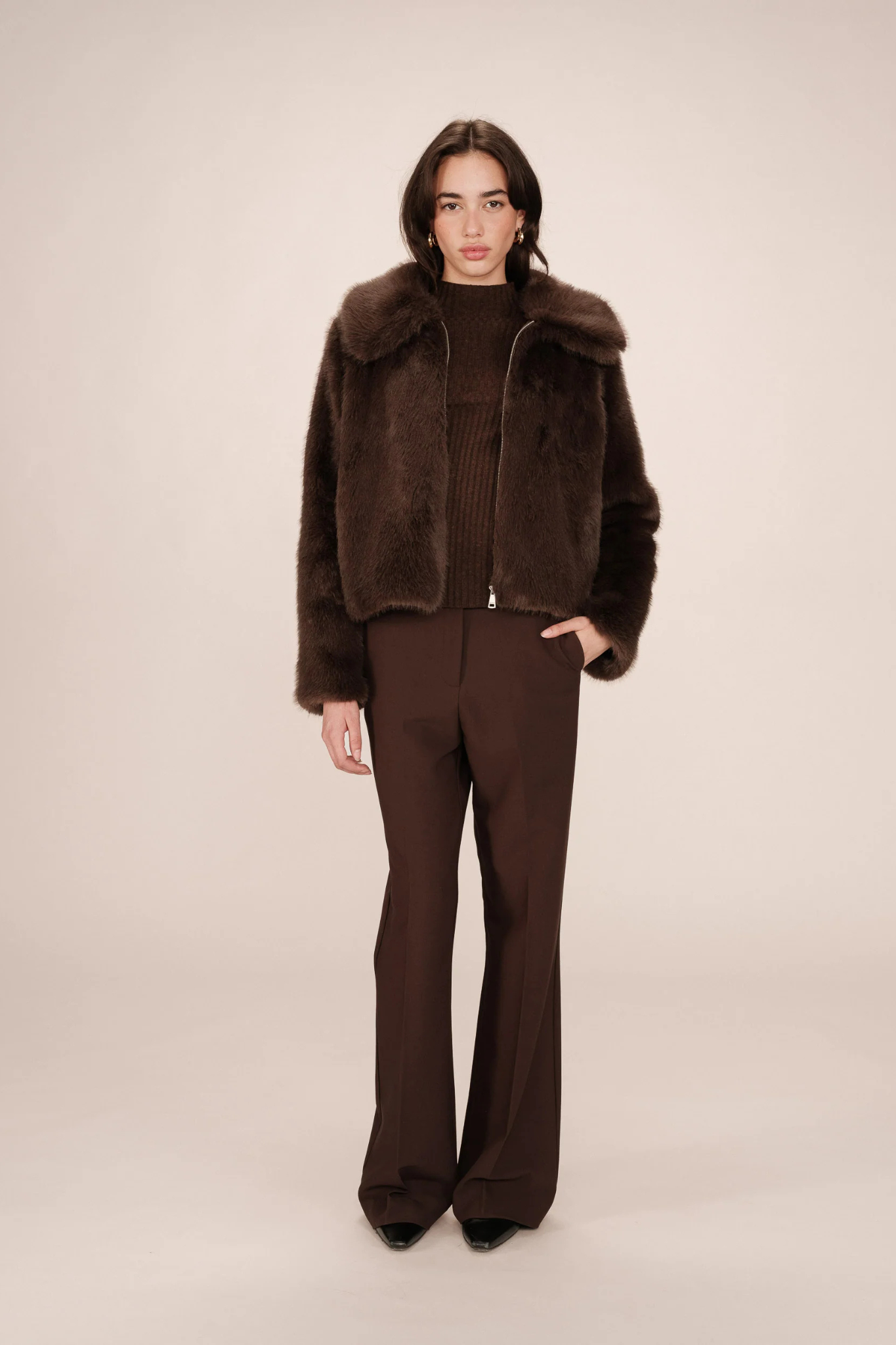 SHONNA COAT - CHOCOLAT