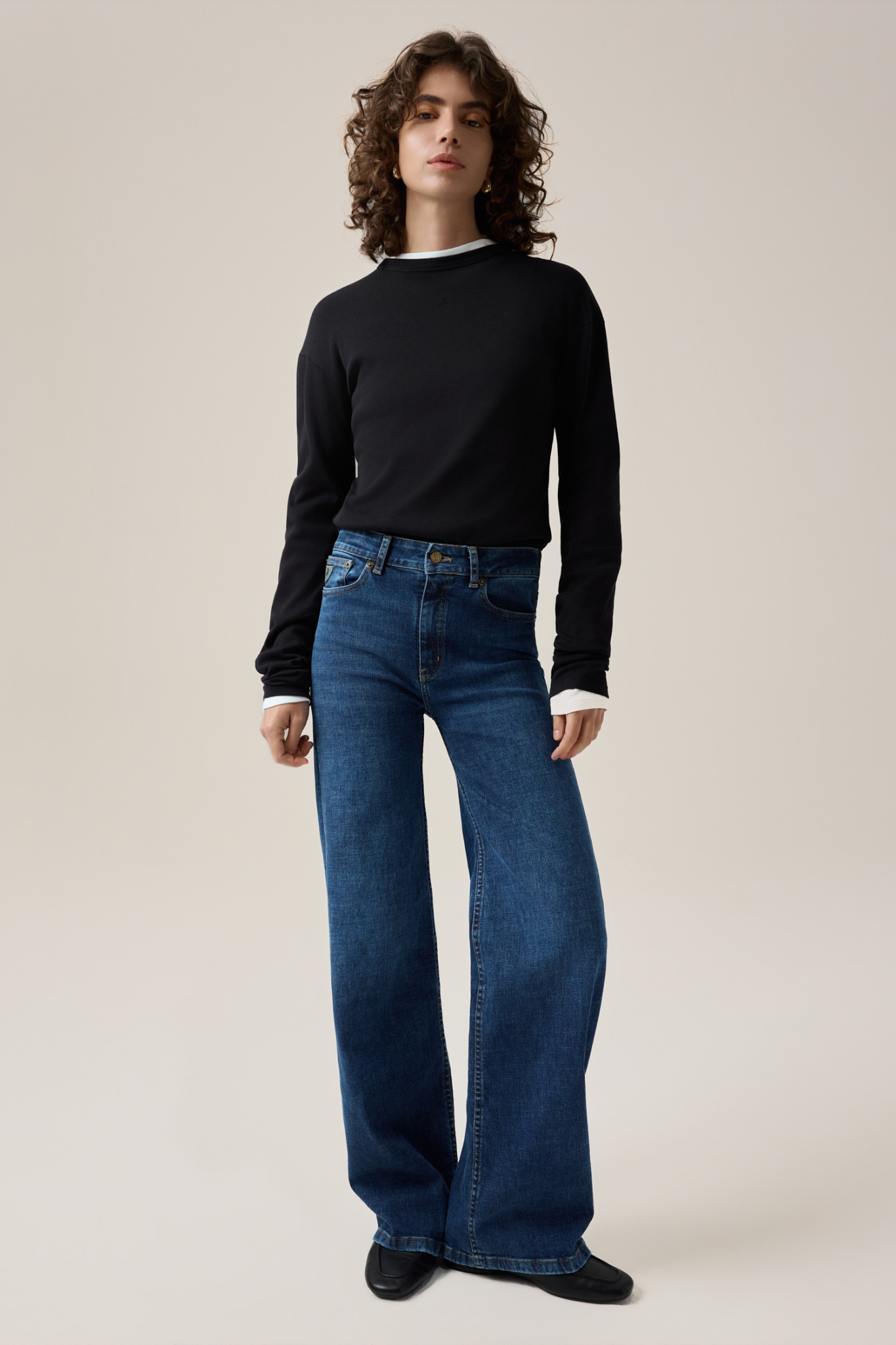 PALAZZO JEANS - STONE DARK