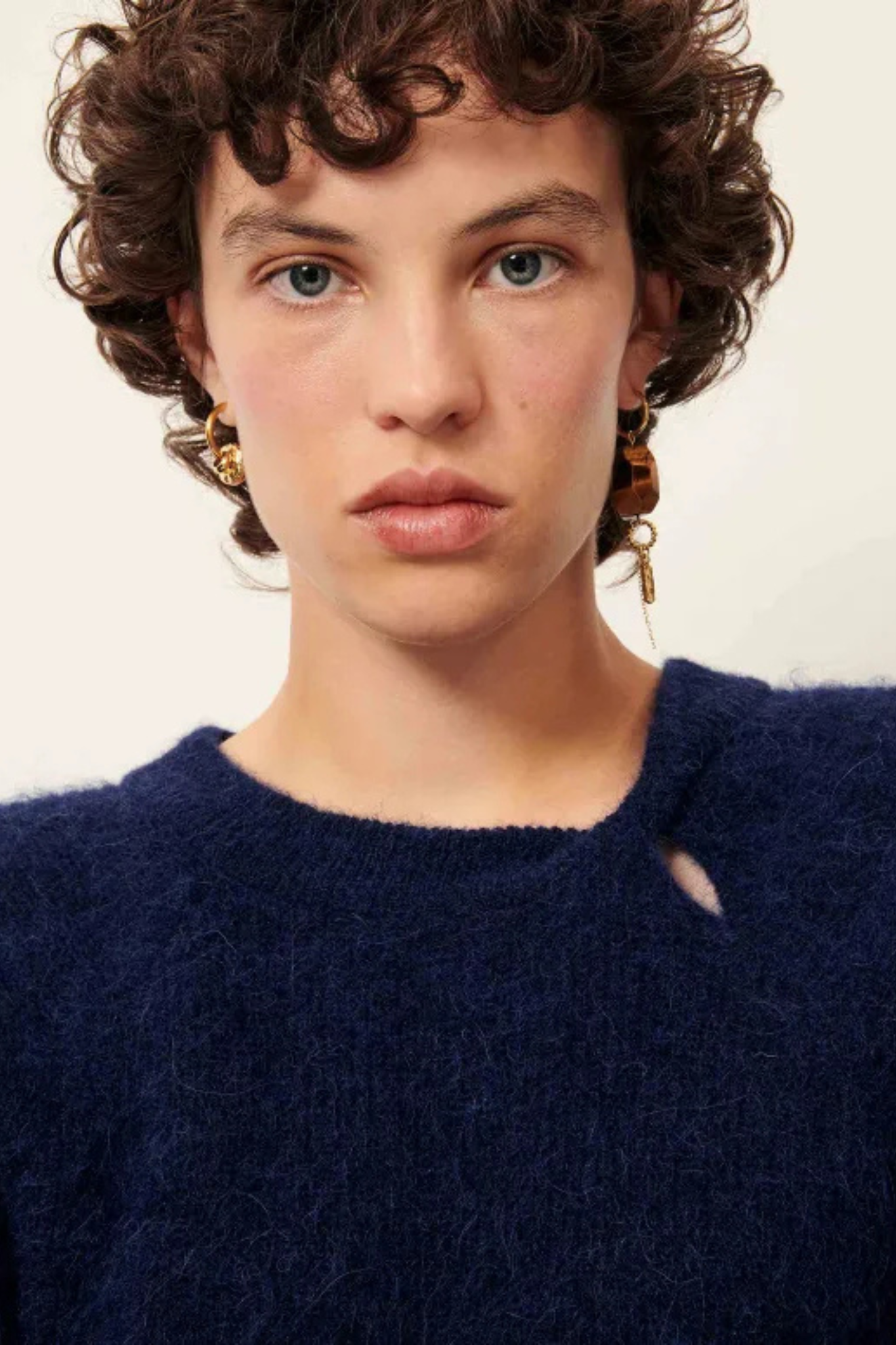 TWIST BLUES SWEATER - QUEEN BLUE