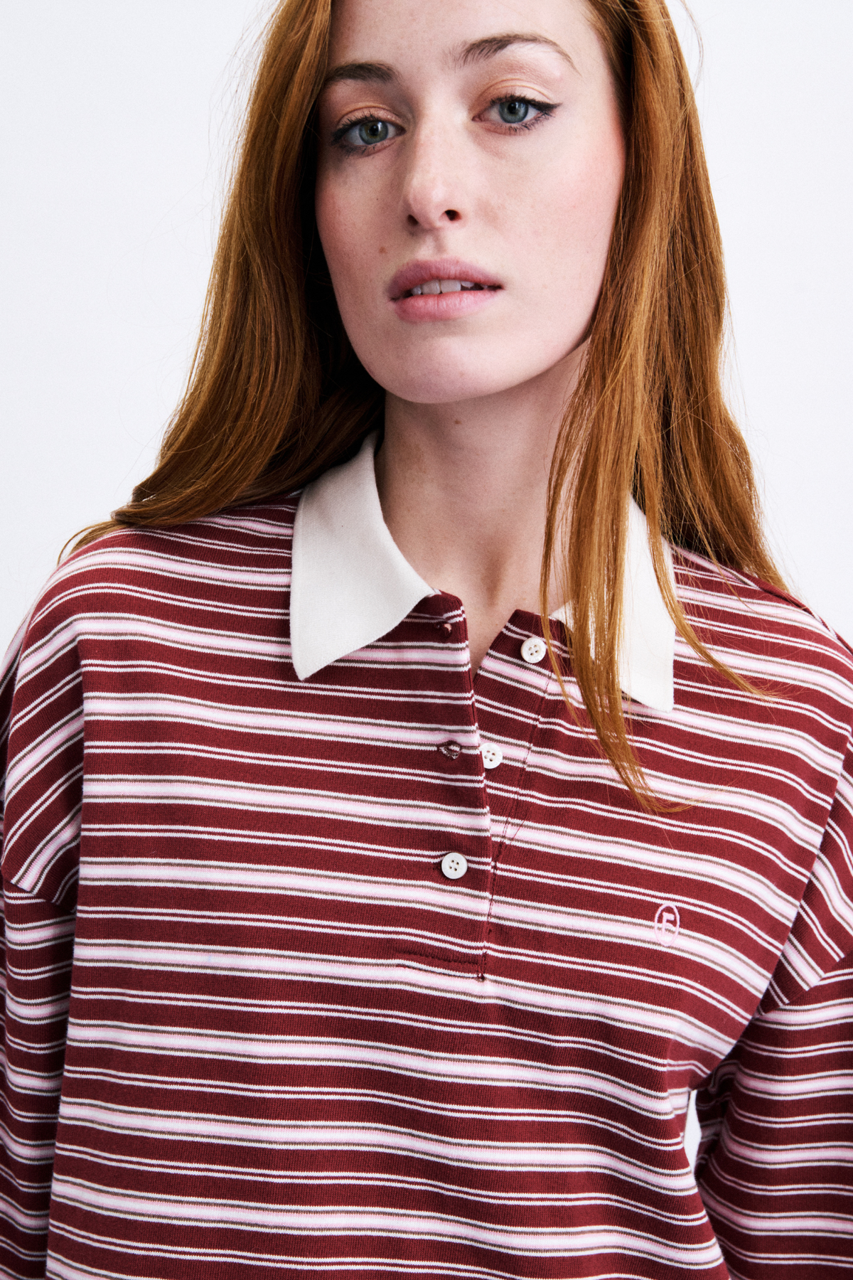 RUMOI POLOSHIRT - BORDEAUX