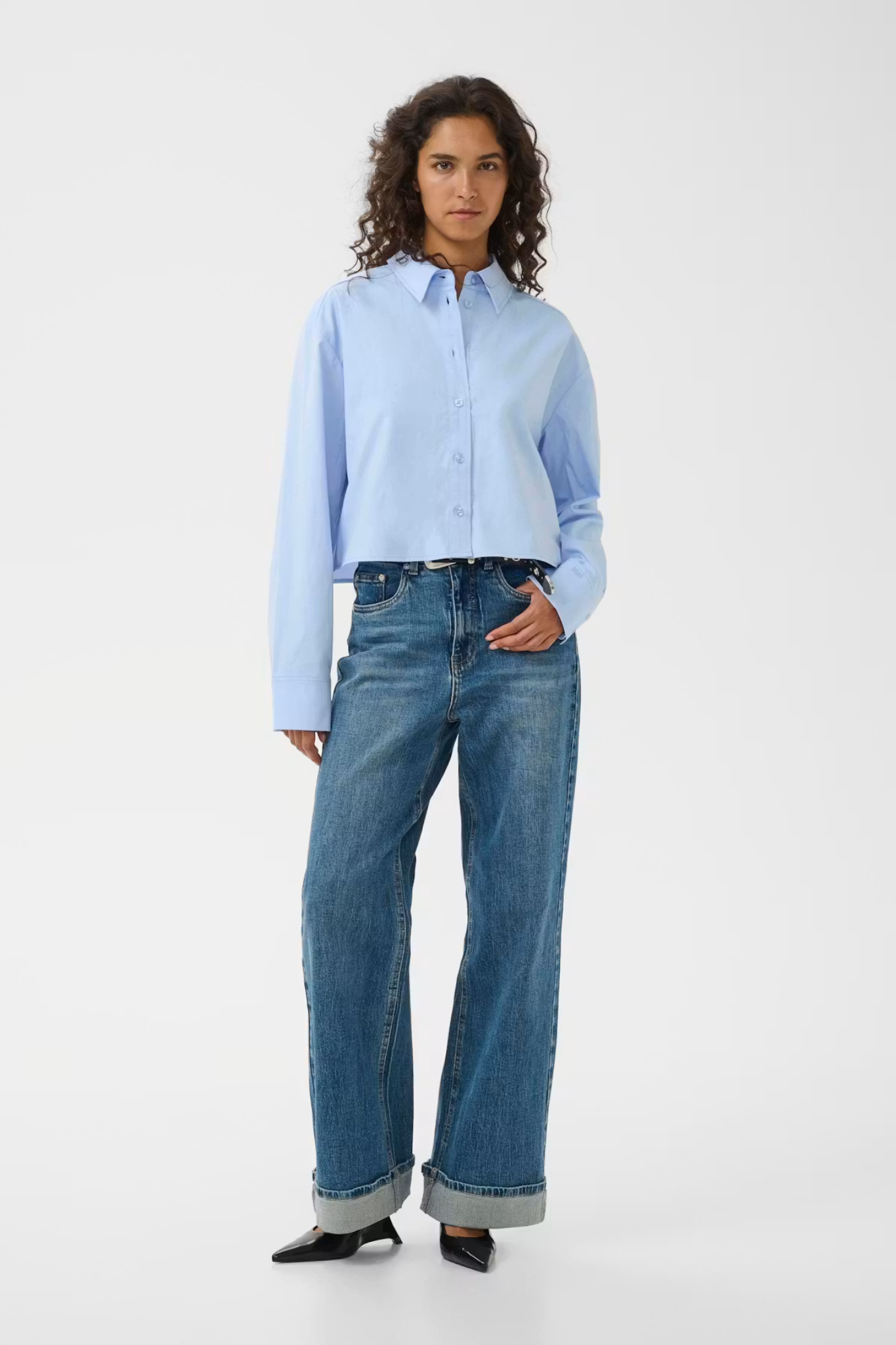 YORK SHORT SHIRT - CHAMBRAY BLUE MELANGE