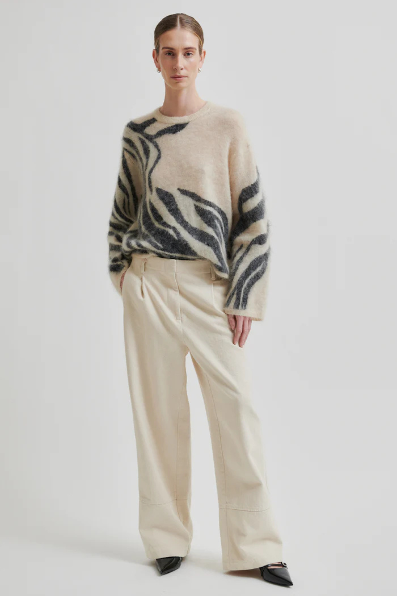 ZARAH KNIT O-NECK - TRENCH COAT
