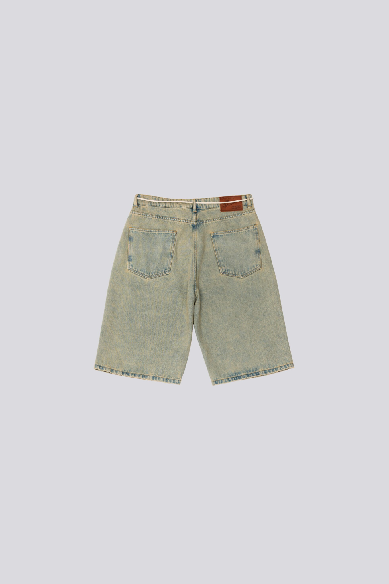 DIRTY DENIM SHORTS - WASHED DENIM