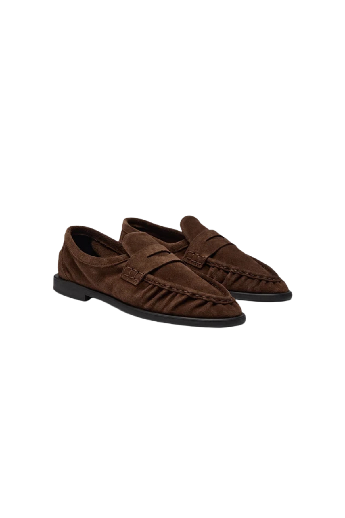 ELMIRA SUEDE SHOES - BROWN SUEDE