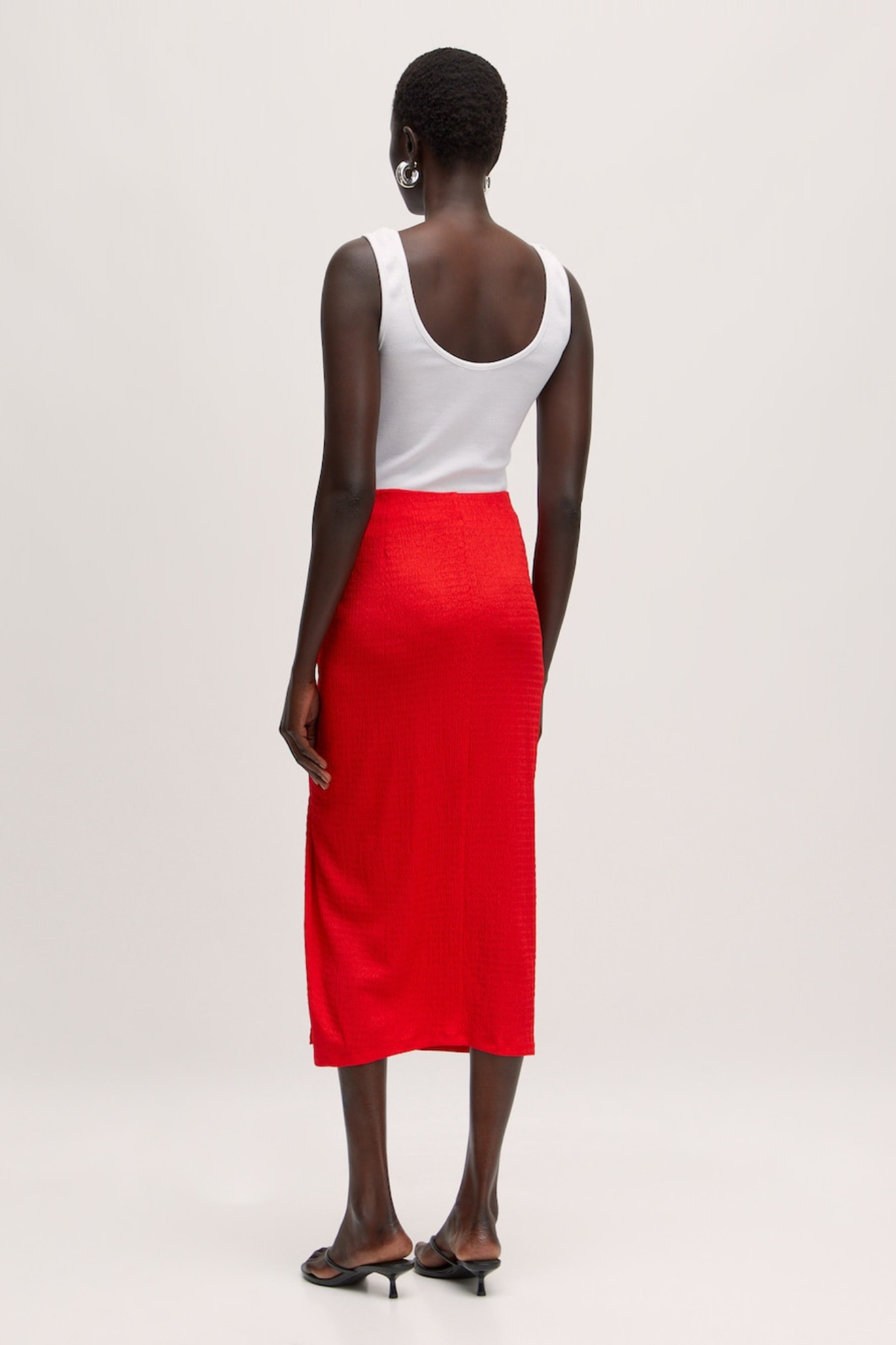 YOLA SKIRT - HIGH RISK RED