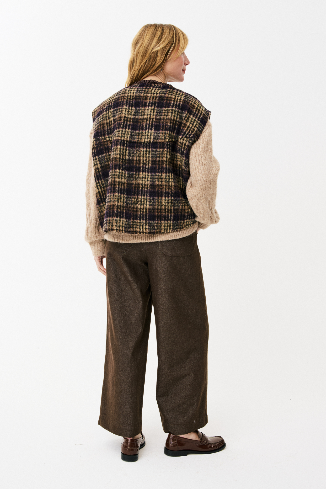 PIAT GILET - MARRON GLACE