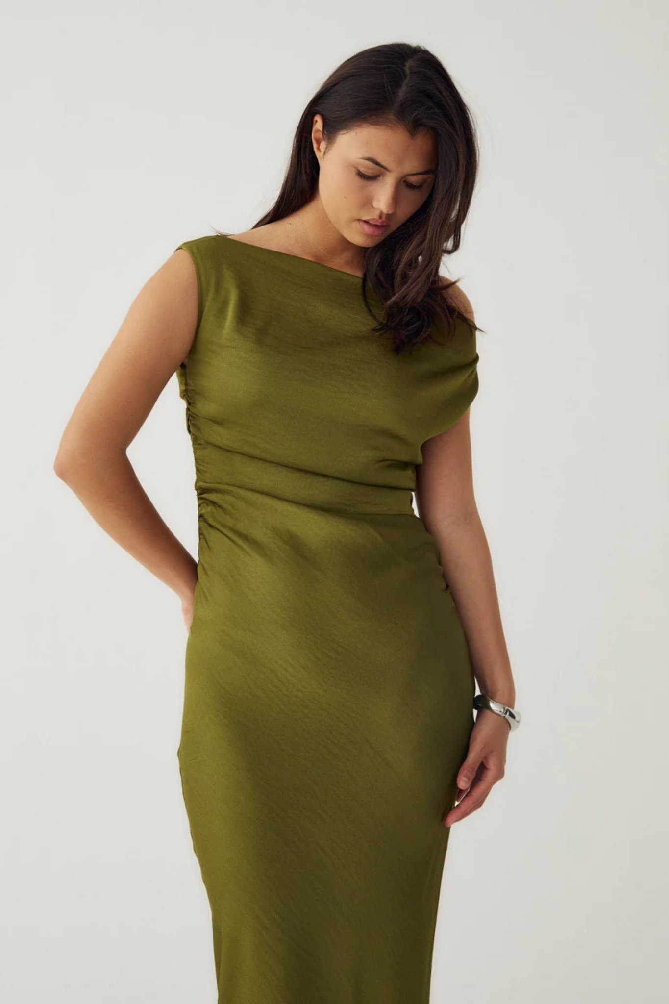 MIGNONETTE DRESS - GUACAMOLE