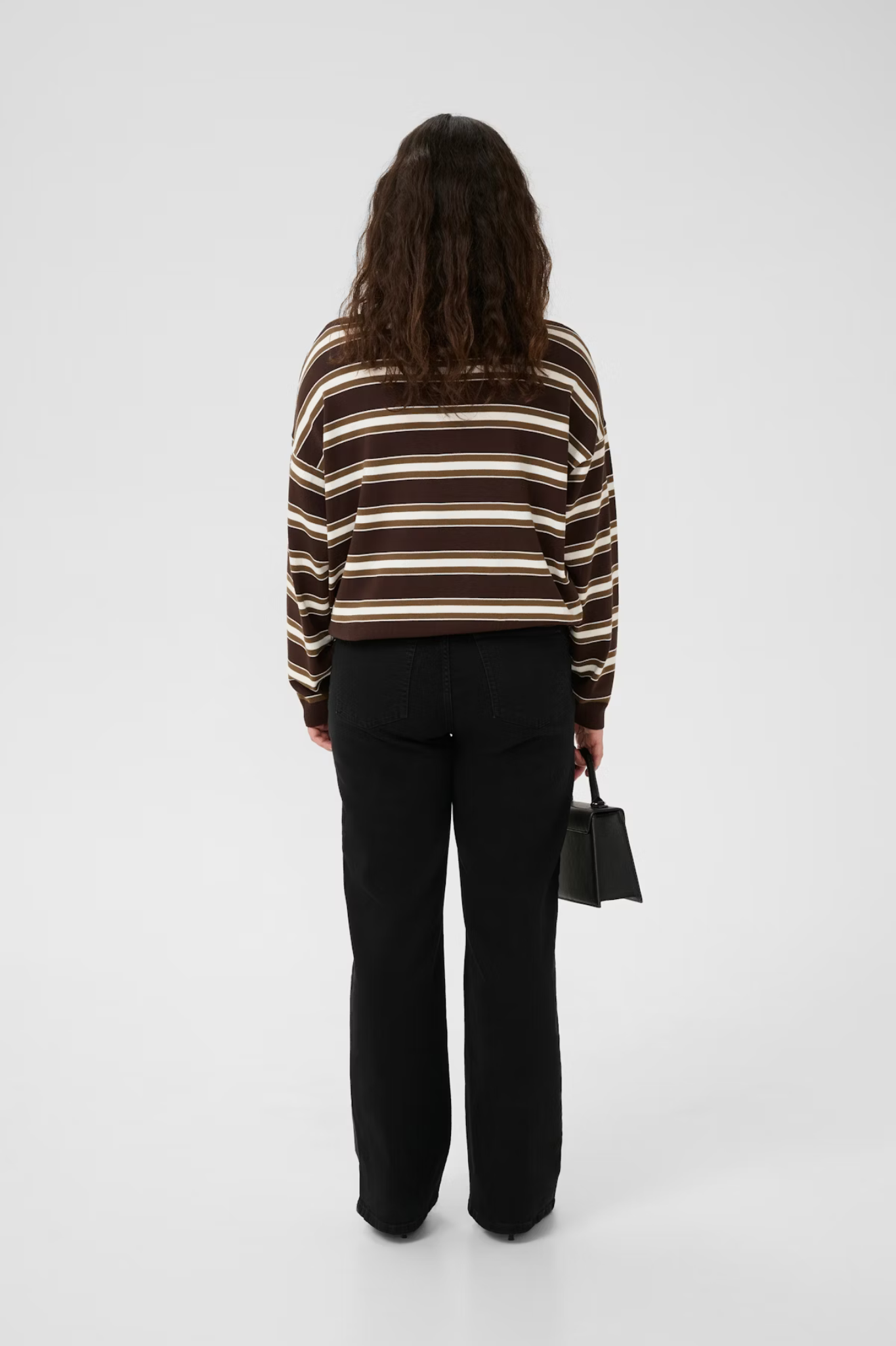 PAIGE POLO PULLOVER - MOLÉ/ DARK BEECH/