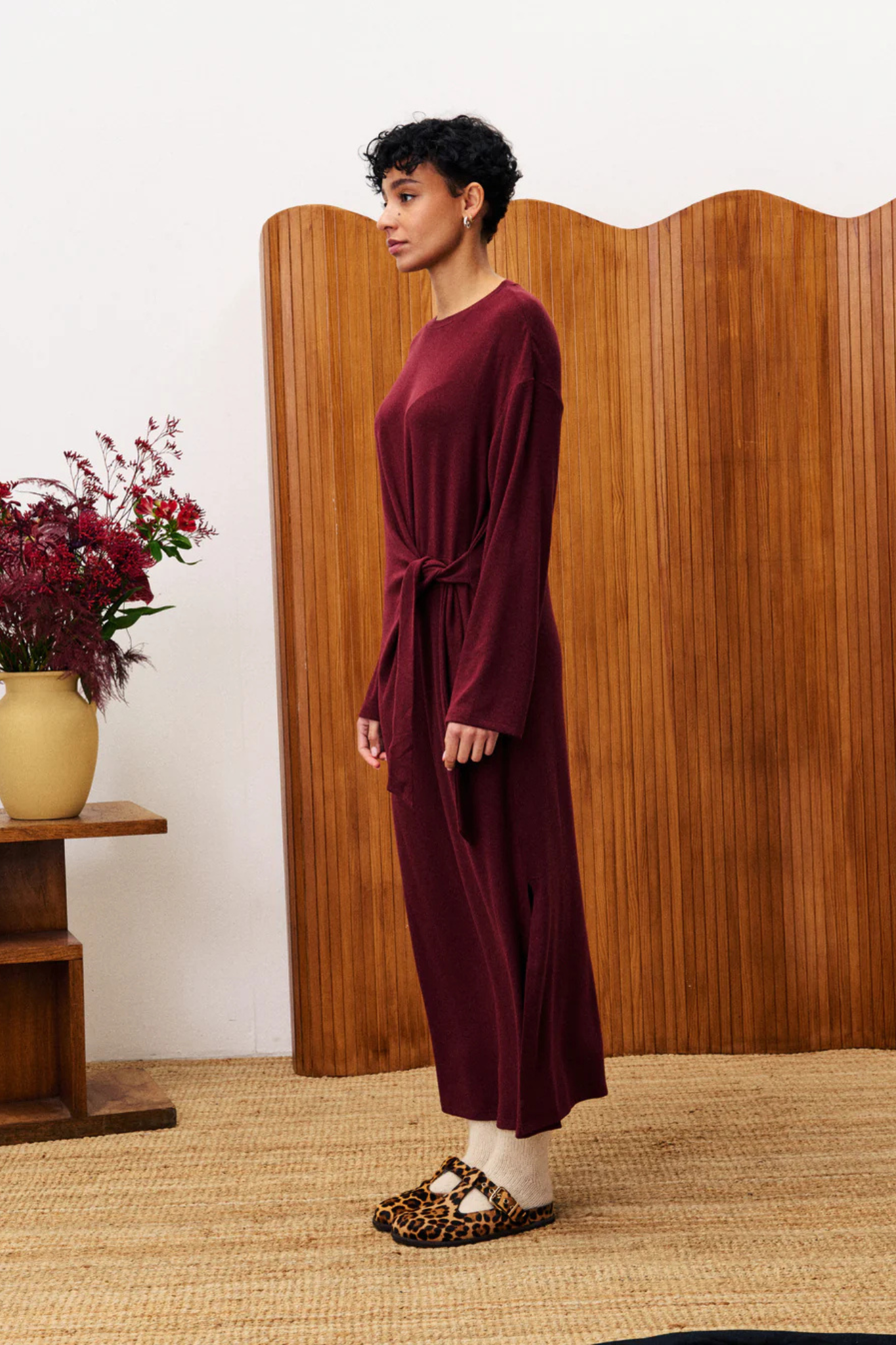 VALERIANE DRESS - BORDEAUX