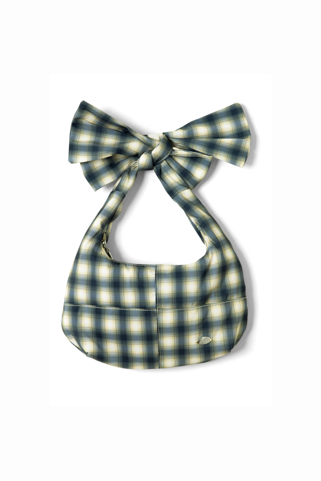 ROO CHECK TIE BAG - CARDAMON CHECK