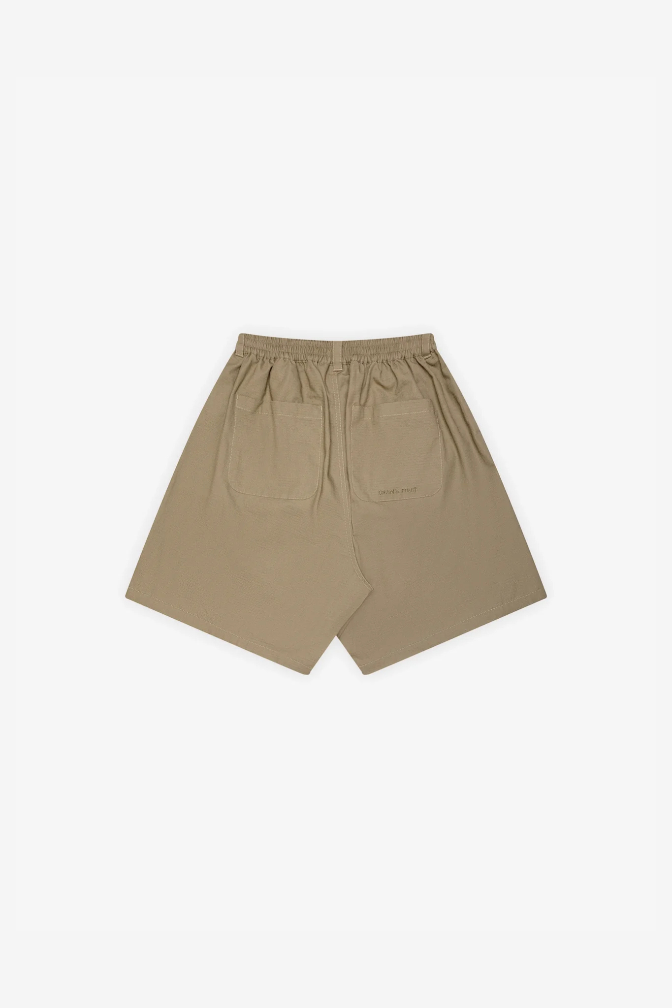 RIPSTOP TEXT LOGO SHORTS - OLIVE GREEN