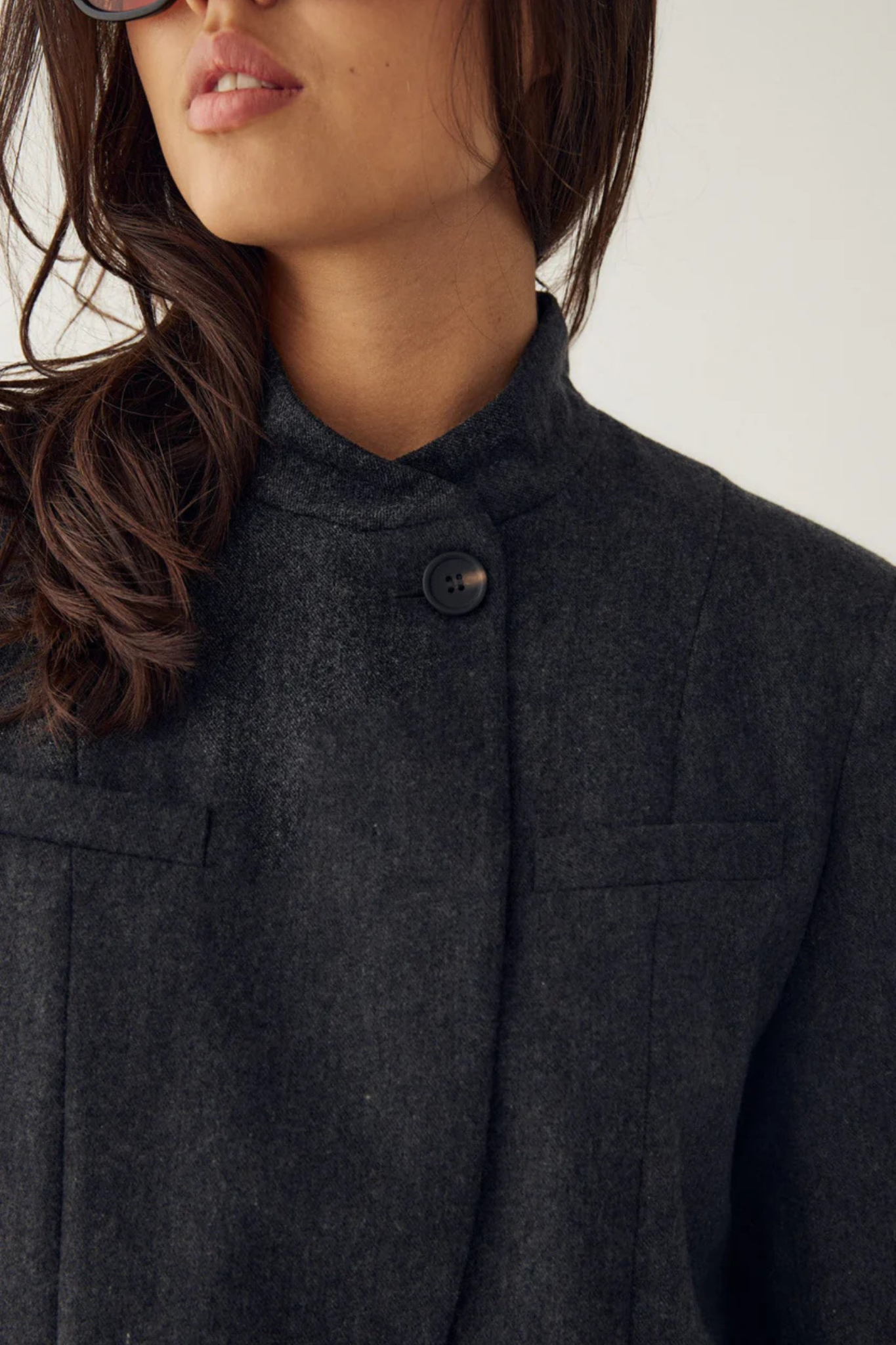 MONIQUE BLAZER - DARK GREY MELANGE