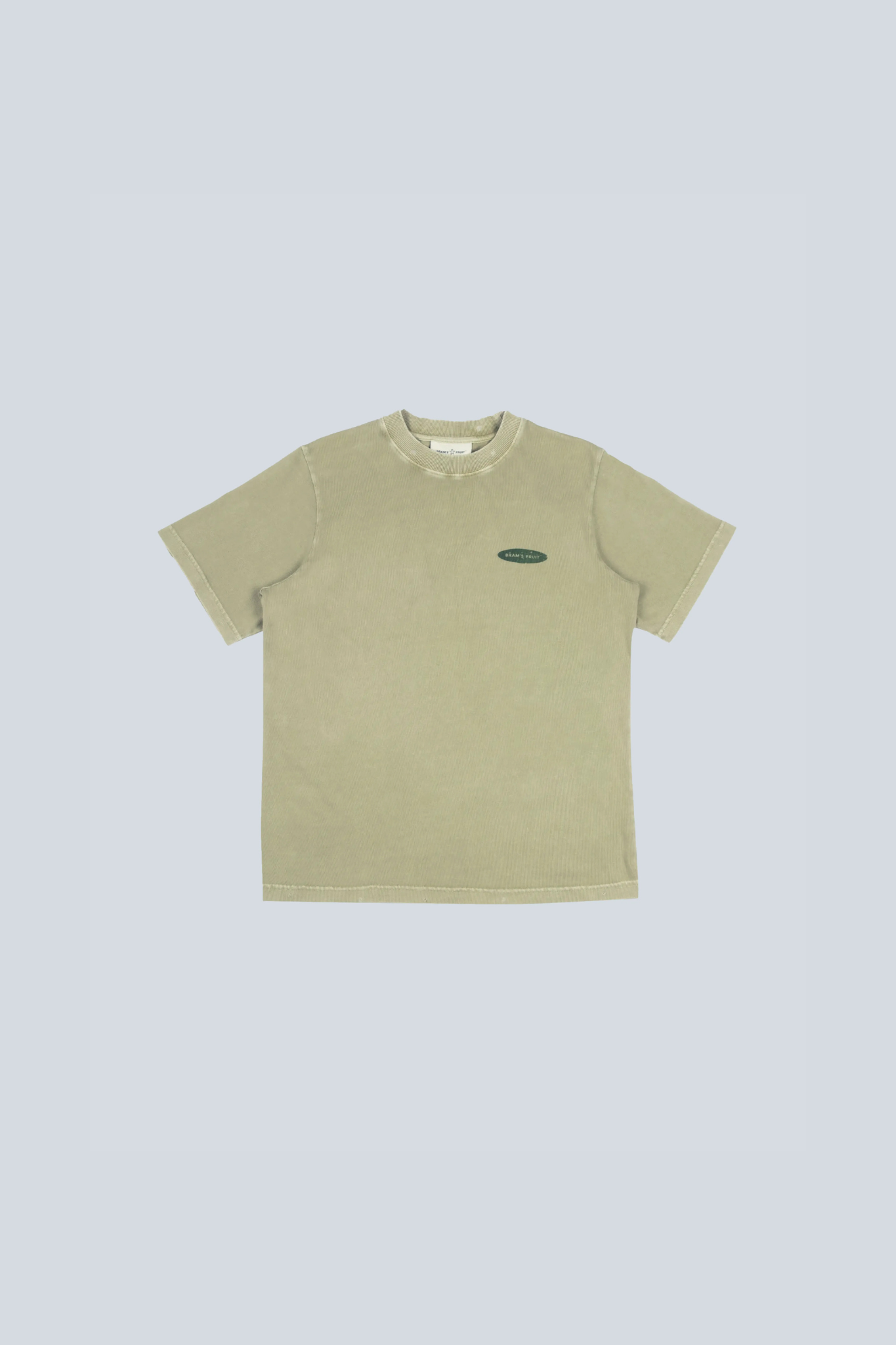 FUCK OFF T-SHIRT DISTRESSED - WASHED OLIVE GREEN
