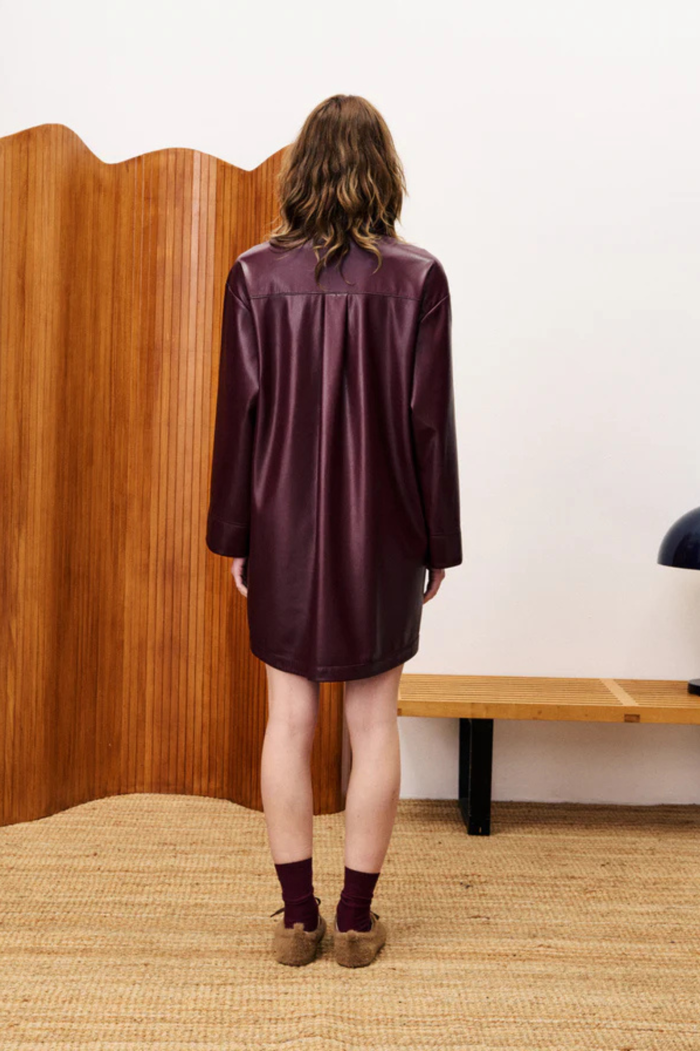 ERNAUX DRESS - BORDEAUX