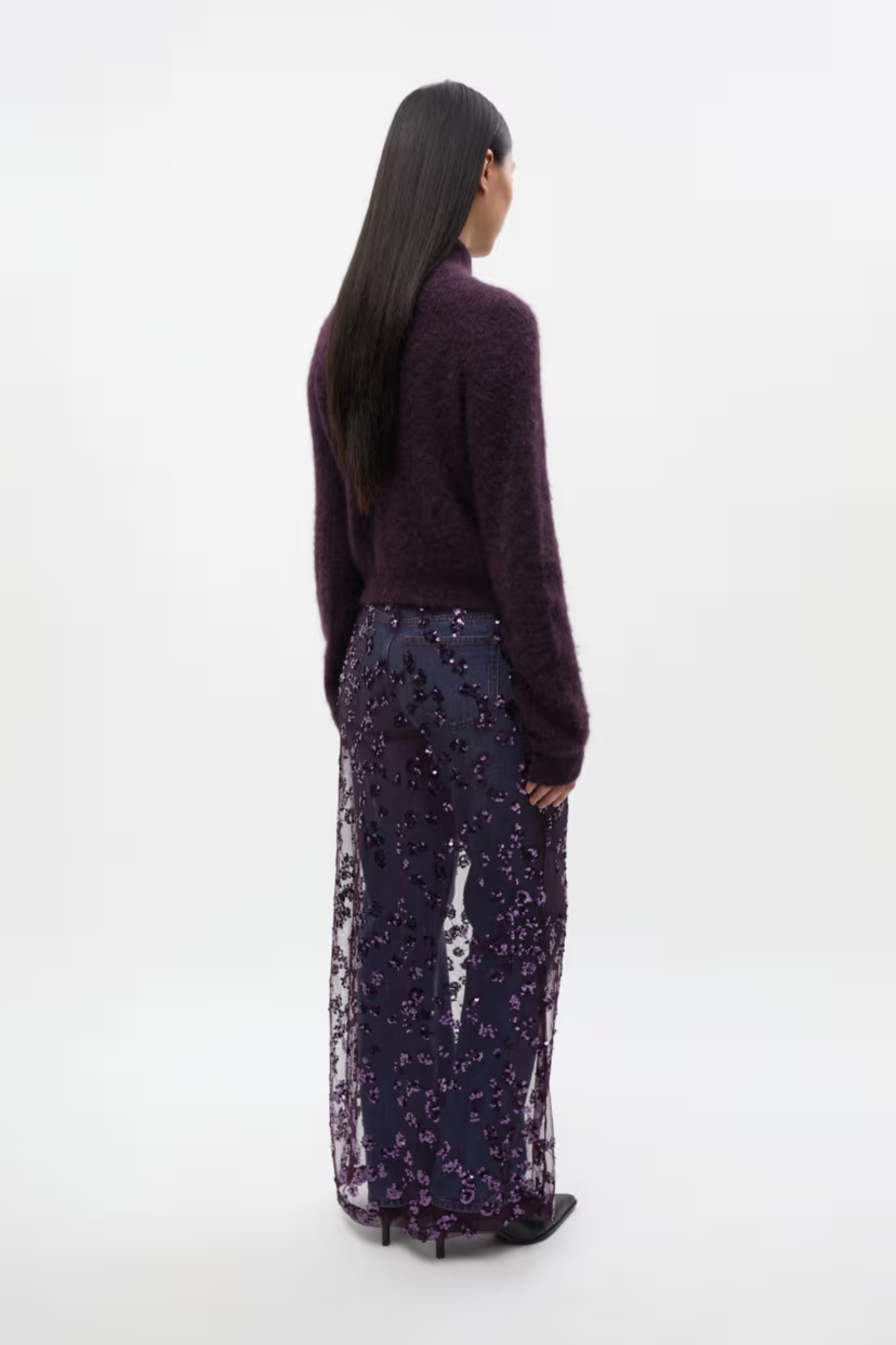 BESSIE LS CARDIGAN - PLUM PERFECT MEL